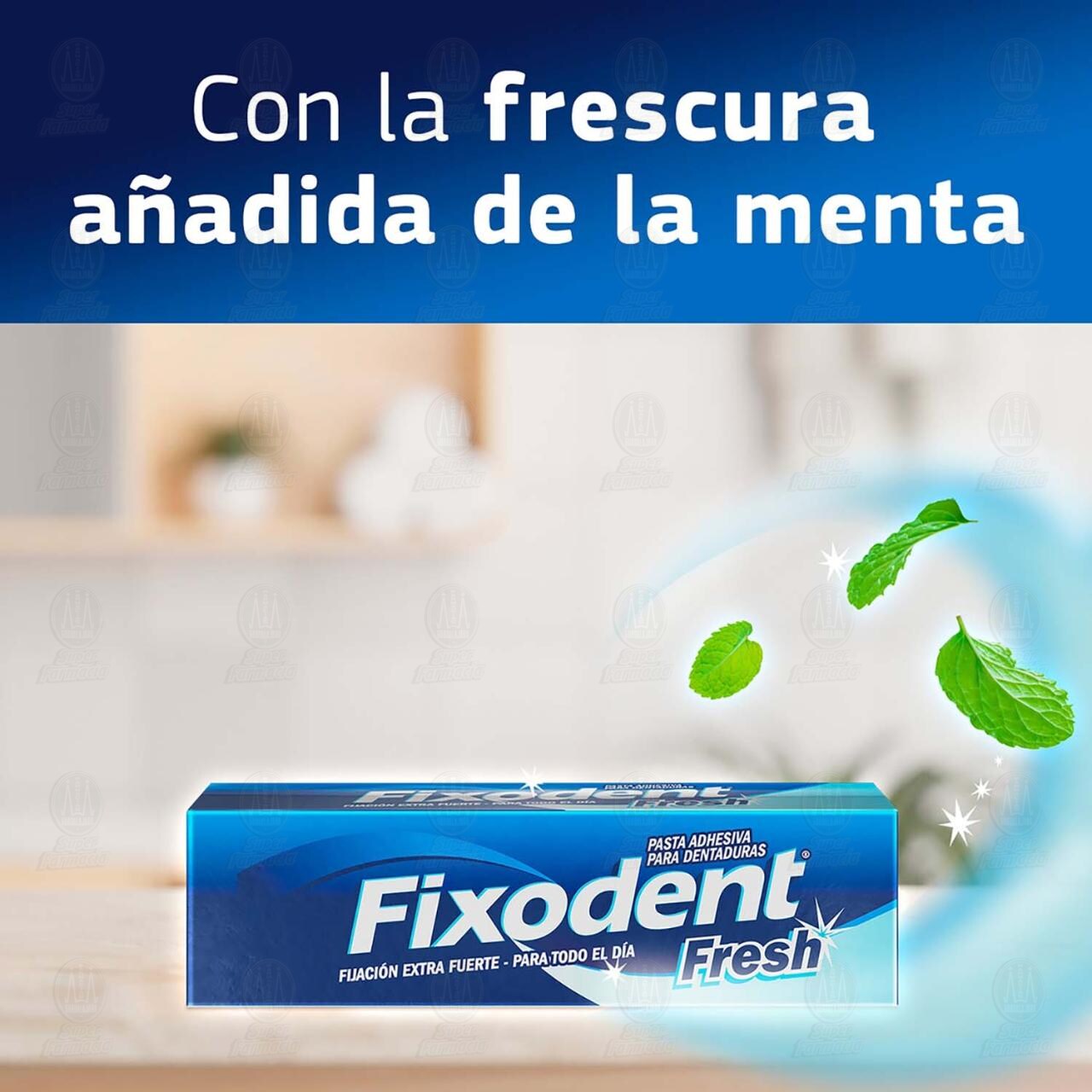 Fixodent Fresh Pasta Adhesiva para Dentaduras, 40 ml. image number 2