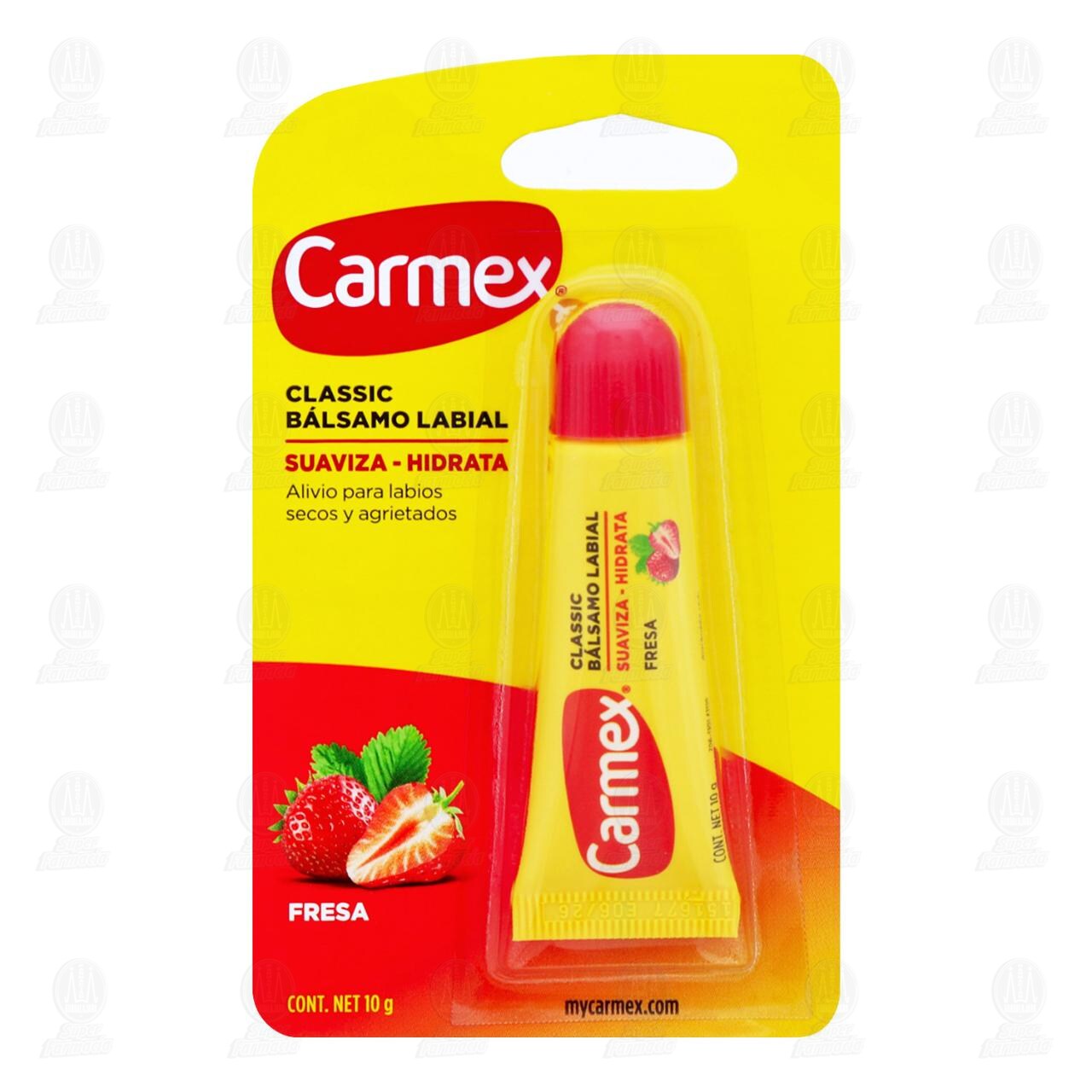Carmex Bálsamo para Labios Fresa, 10 gr. image number 0