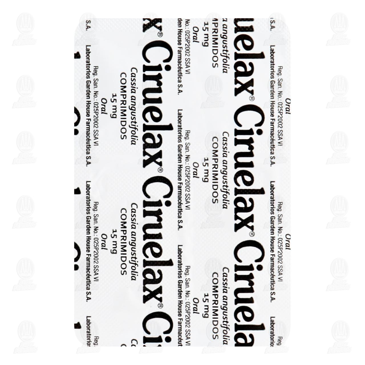 Ciruelax 15 mg, 4 Comprimidos. image number 1