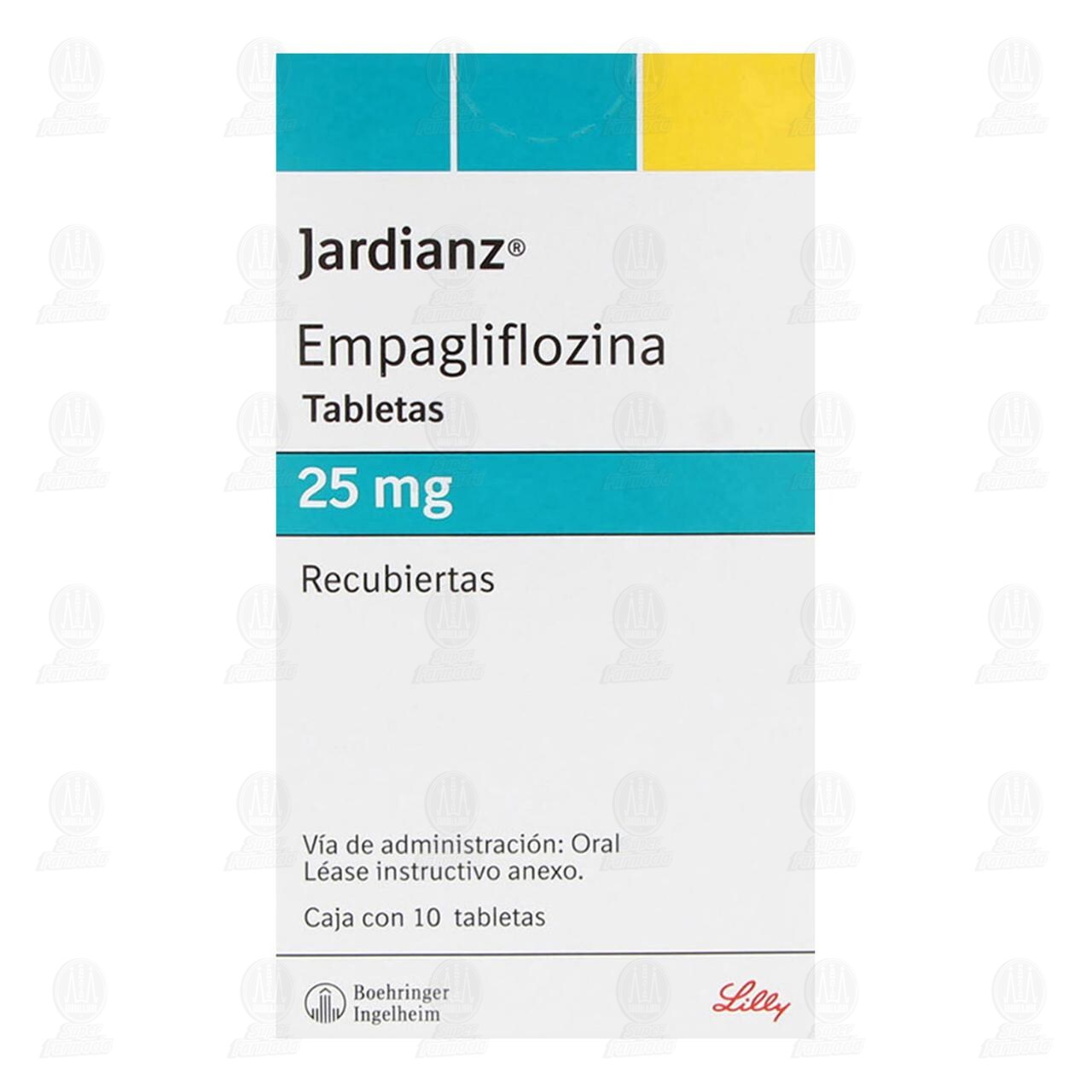 Jardianz 25 mg, 10 Tabletas. image number 1