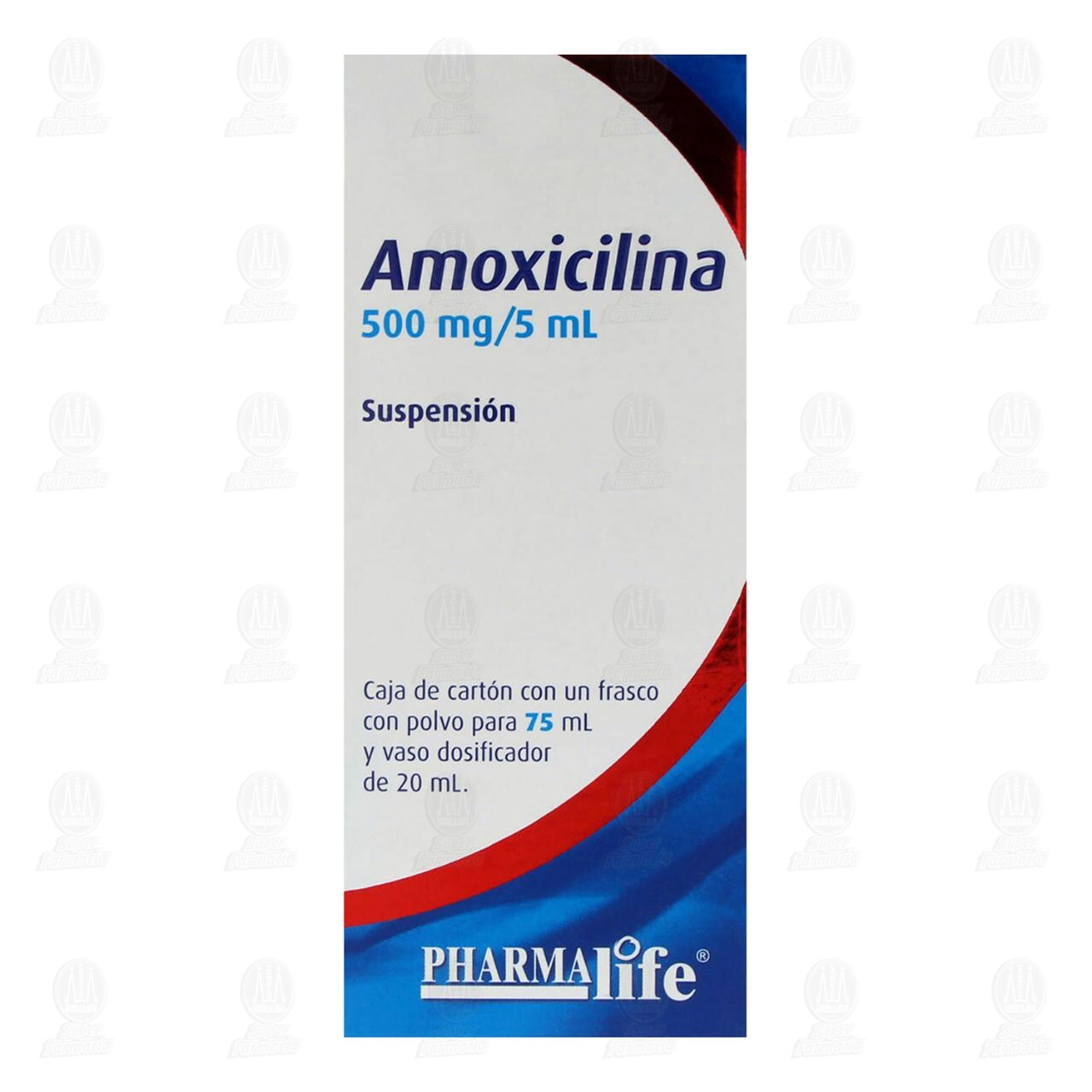 Amoxicilina 500mg/5ml, Suspensi&oacute;n 75 ml Pharmalife. image number 1