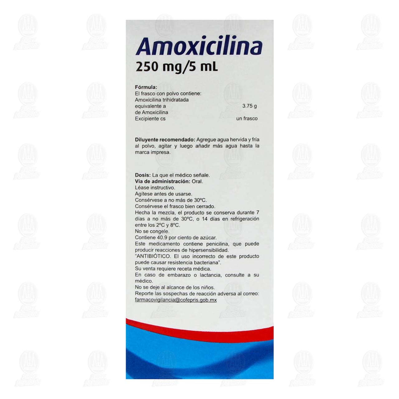 Amoxicilina 250mg/5ml, Suspensi&oacute;n 75 ml Pharmalife. image number 3