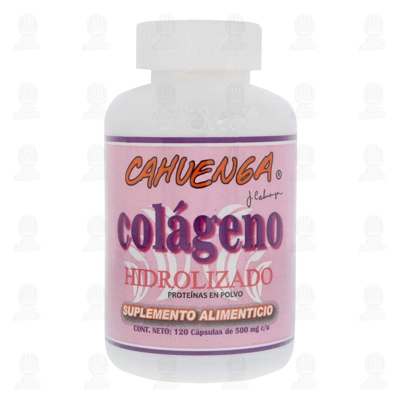 Col&aacute;geno Hidrolizado Cahuenga 500 mg, 120 C&aacute;psulas. image number 1