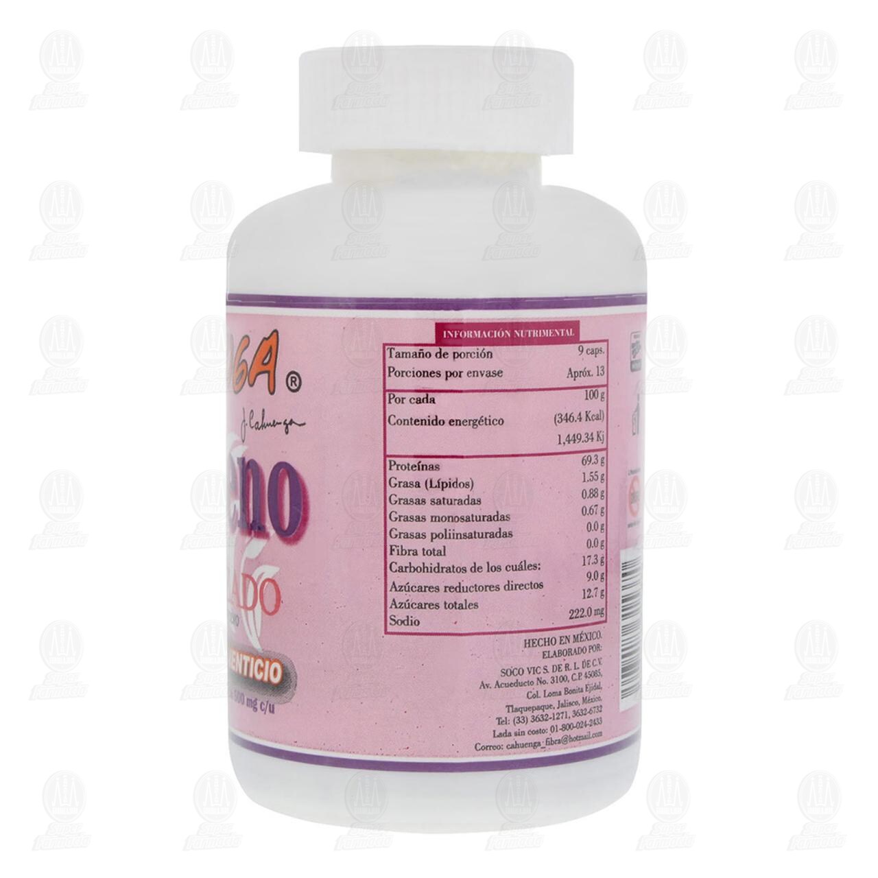 Col&aacute;geno Hidrolizado Cahuenga 500 mg, 120 C&aacute;psulas. image number 3