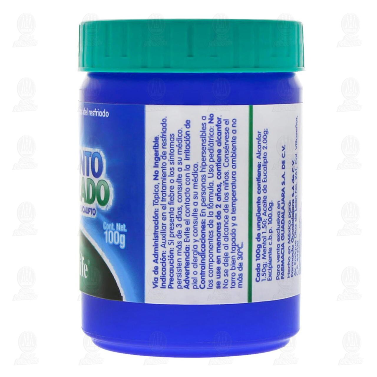 Ung&uuml;ento Mentolado, 100 gr Pharmalife. image number 2