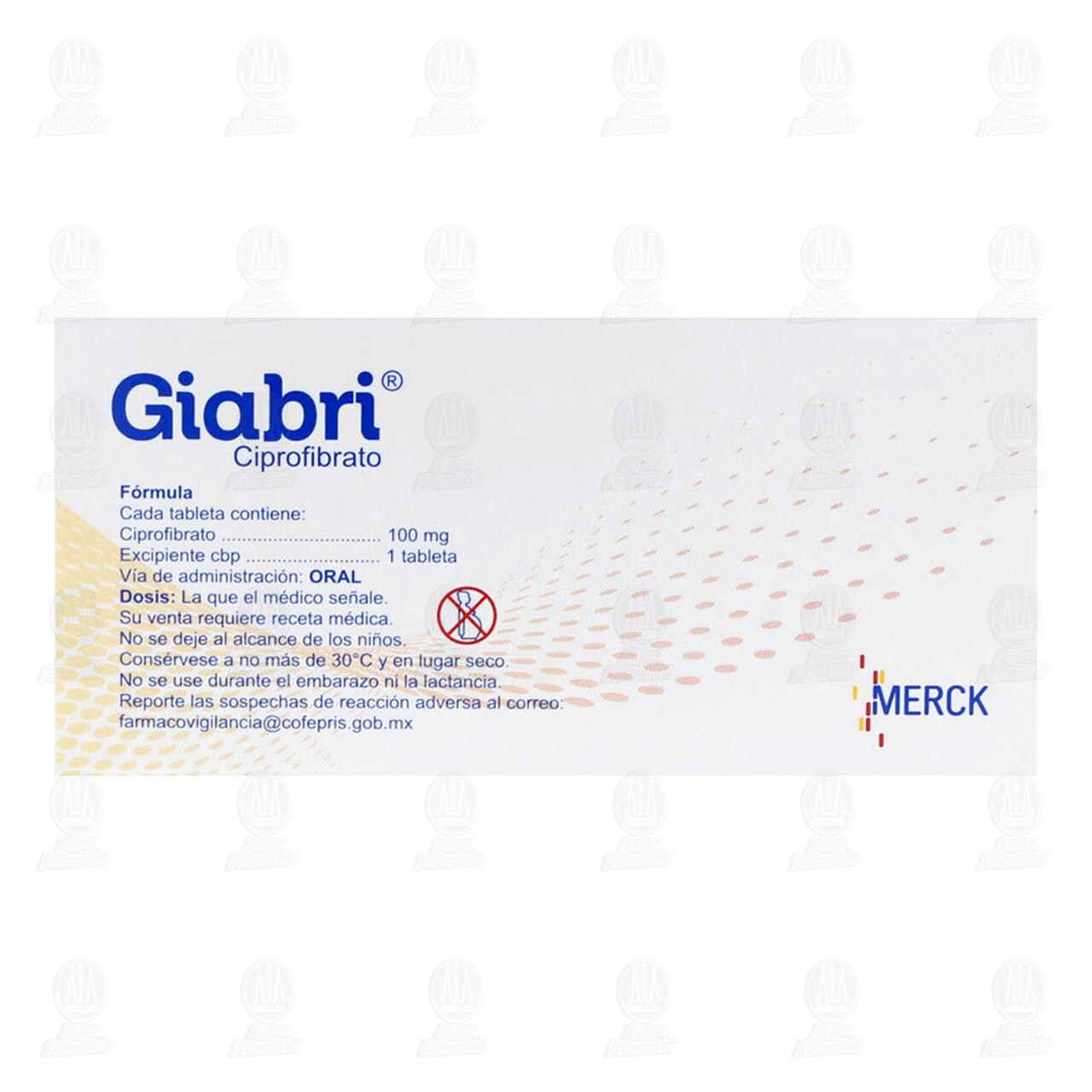 Giabri 100 mg, 30 Tabletas. image number 2