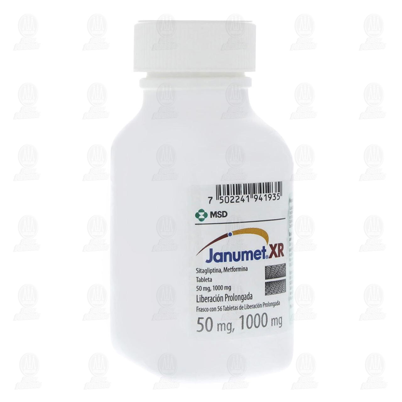 Janumet XR 50mg/1000mg, 56 Tabletas. image number 0