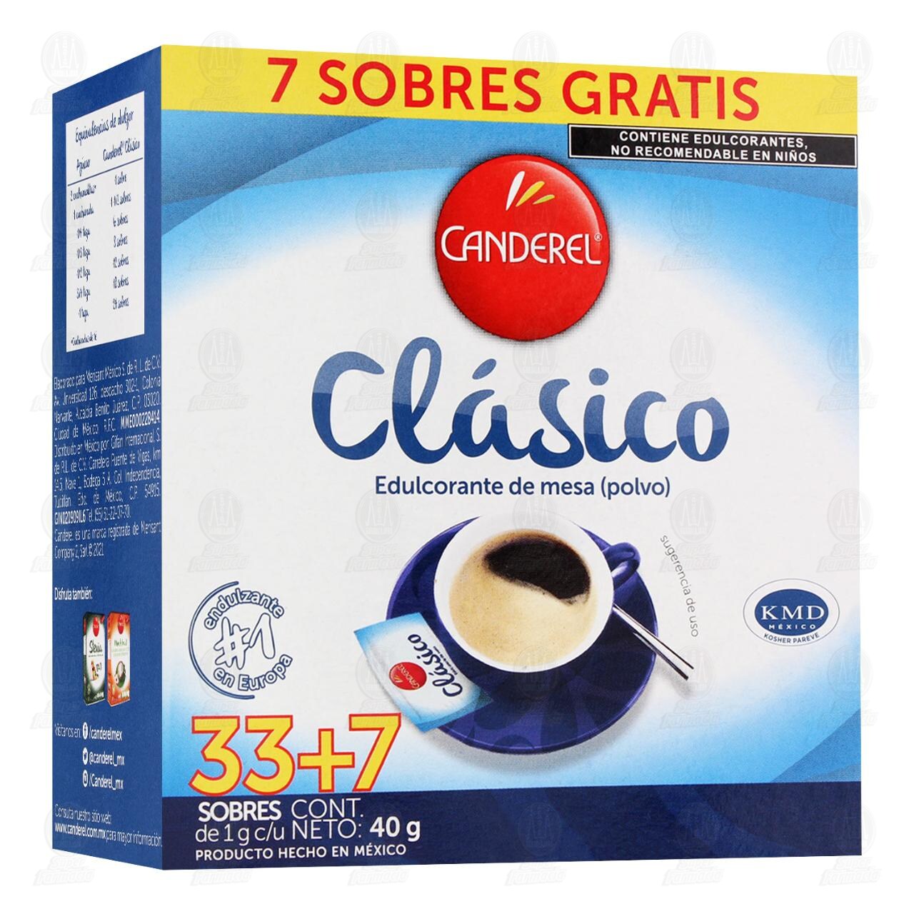 Edulcorante Canderel Clásico, 40 gr. image number 0