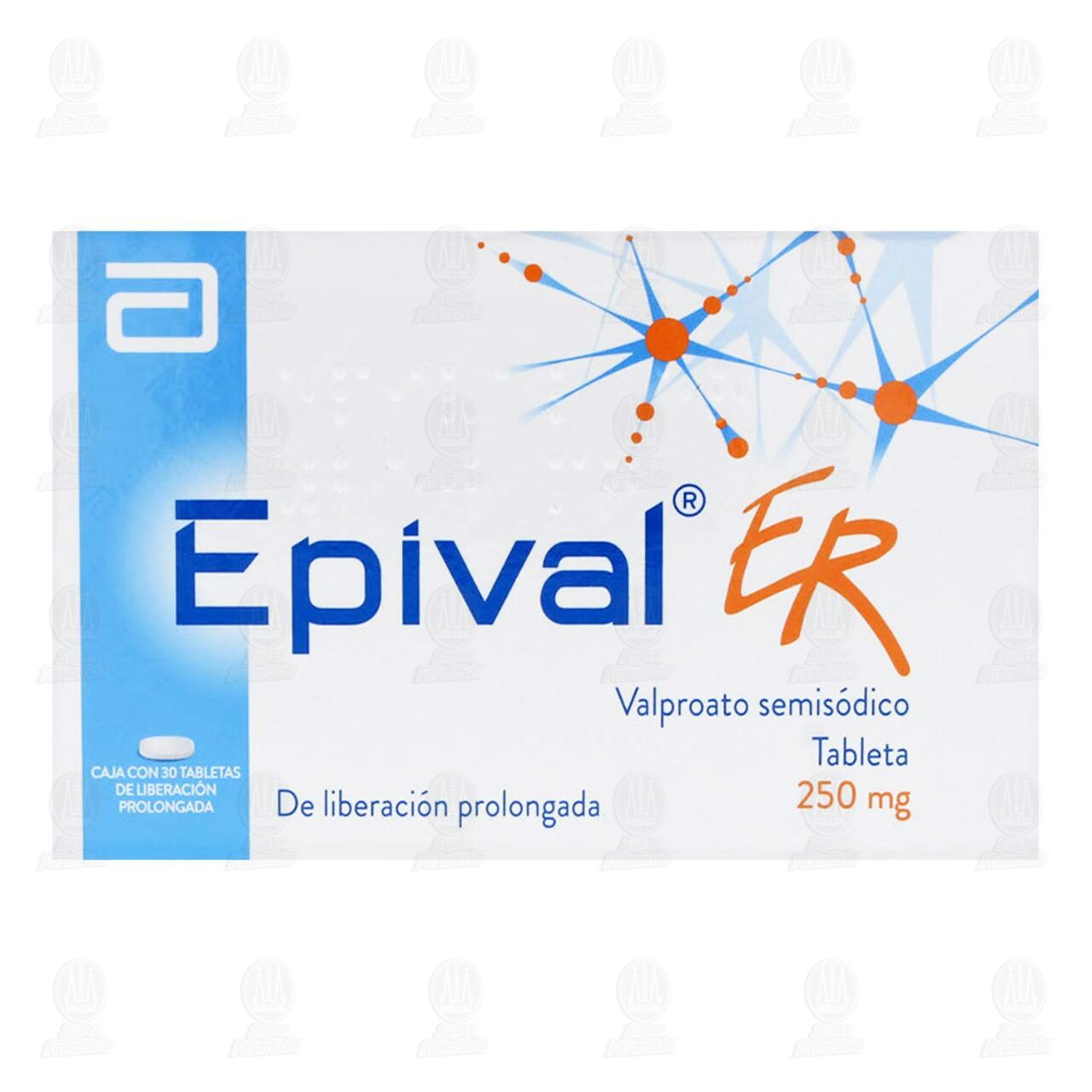 Epival ER 250 mg, 30 Tabletas. image number 1