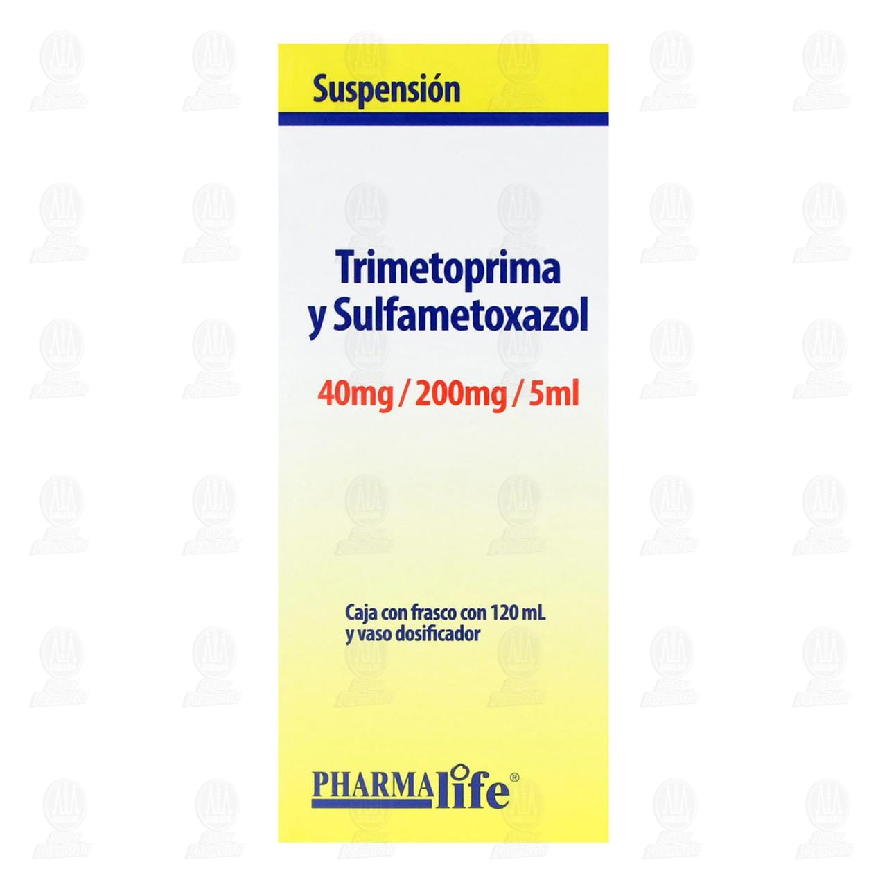 Trimetoprima, Sulfametoxazol 40mg/200mg/5ml, Suspensi&oacute;n 120 ml Pharmalife. image number 1