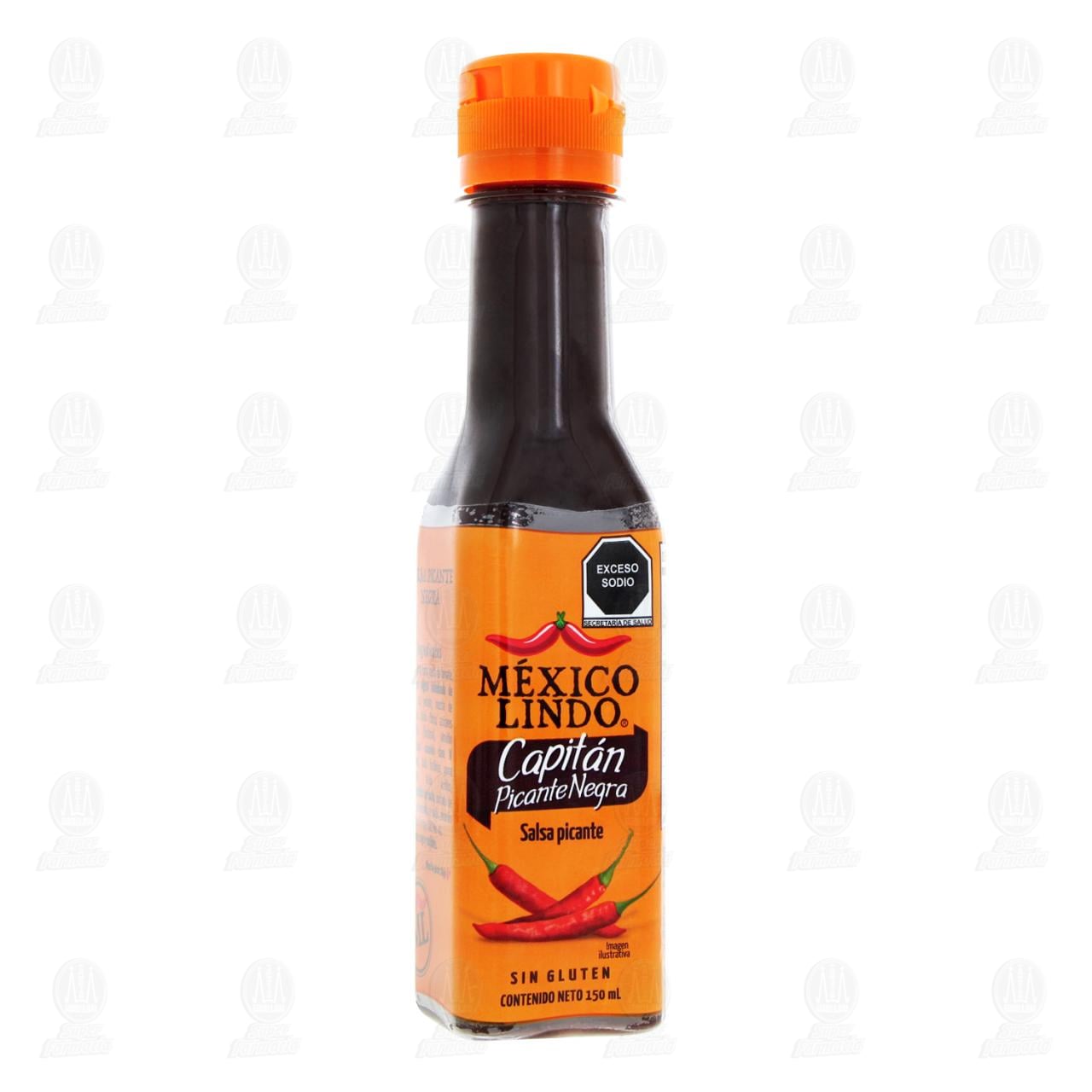 Imagen para Salsa México Lindo Capitán Picante Negra, 150 ml.
