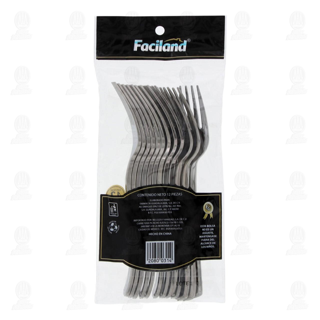 Tenedores Desechables Faciland Premium, 12 pzas. image number 1