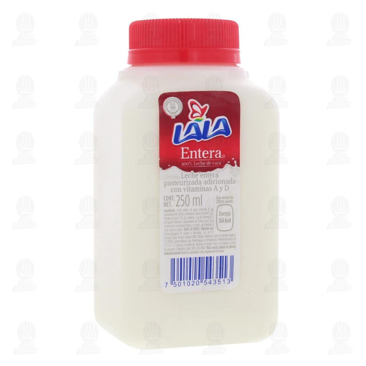 Leche Lala Entera, 250 ml.
