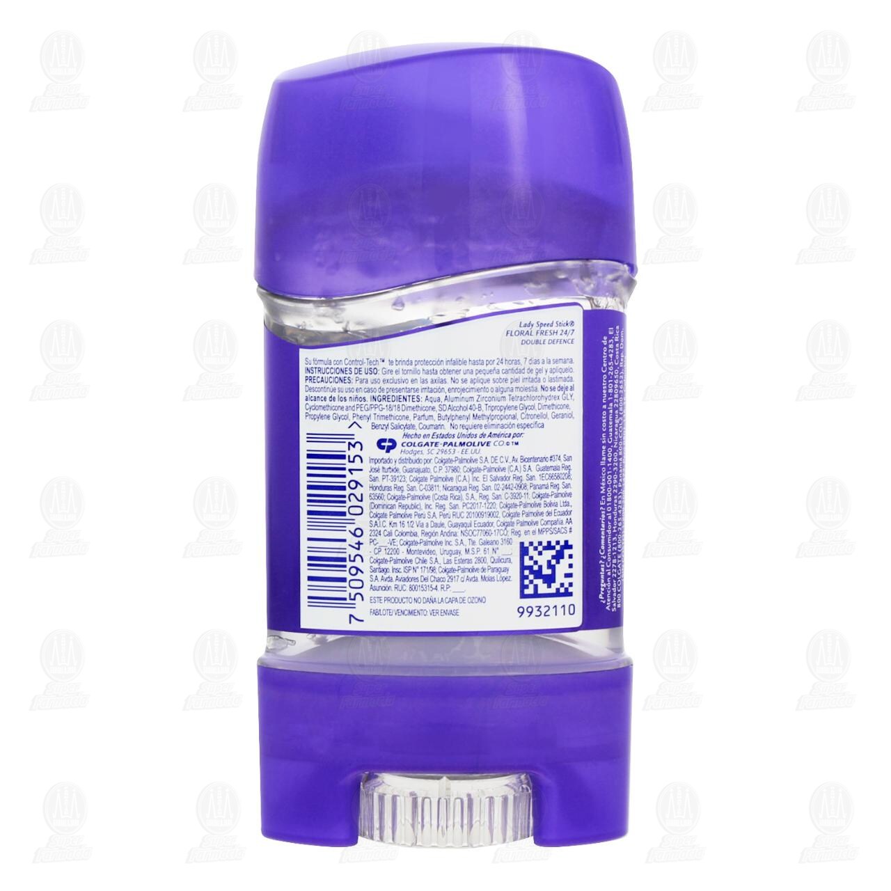 Antitranspirante Lady Speed Stick 24/7 Floral Fresh en Gel, 65 gr. image number 2