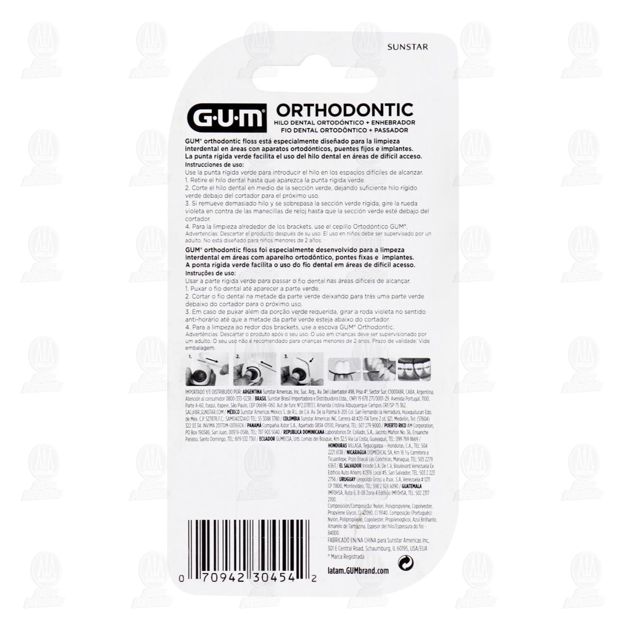 Hilo Dental Gum Orthodontic con Enhebrador, 22.9 m. image number 1