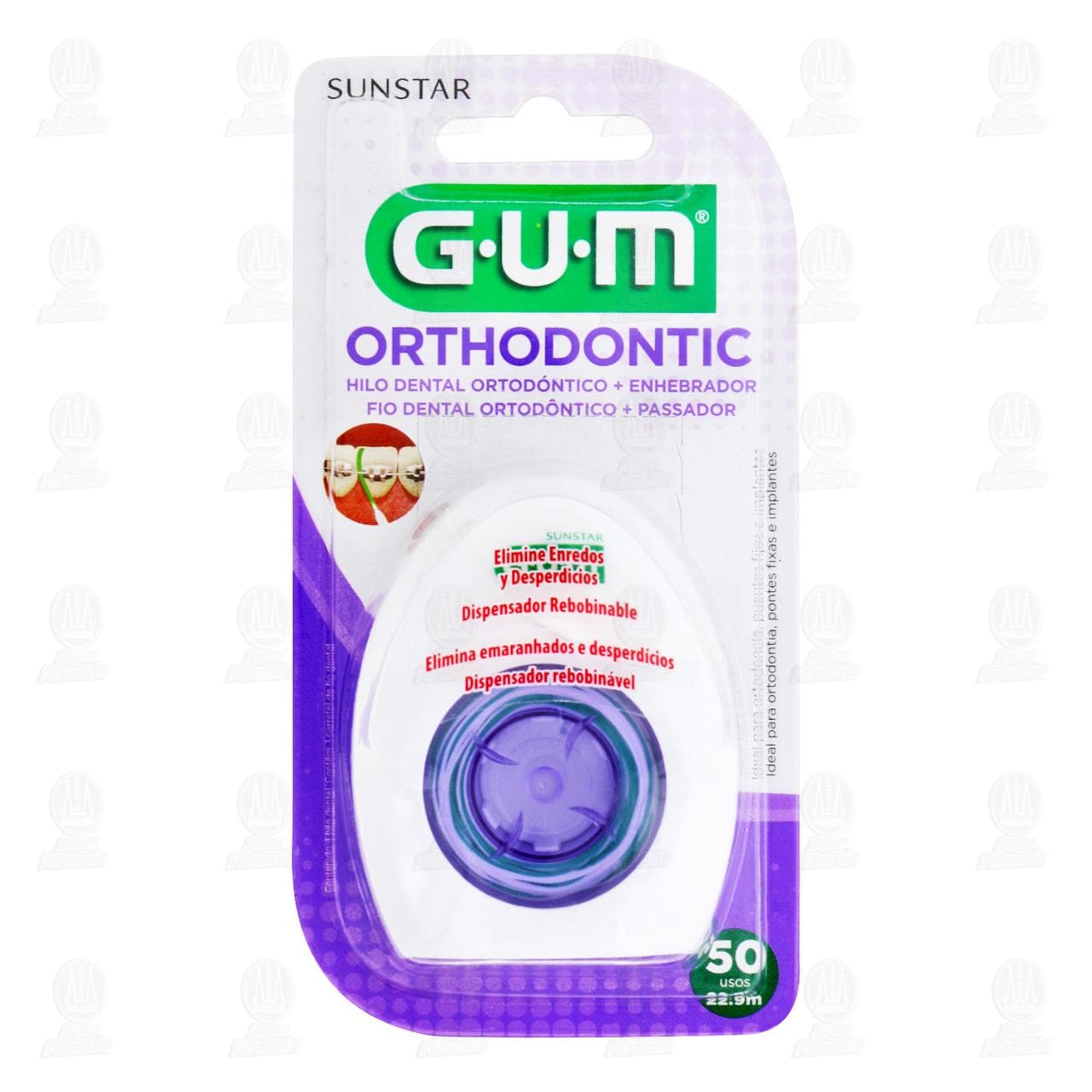 Hilo Dental Gum Orthodontic con Enhebrador, 22.9 m. image number 0