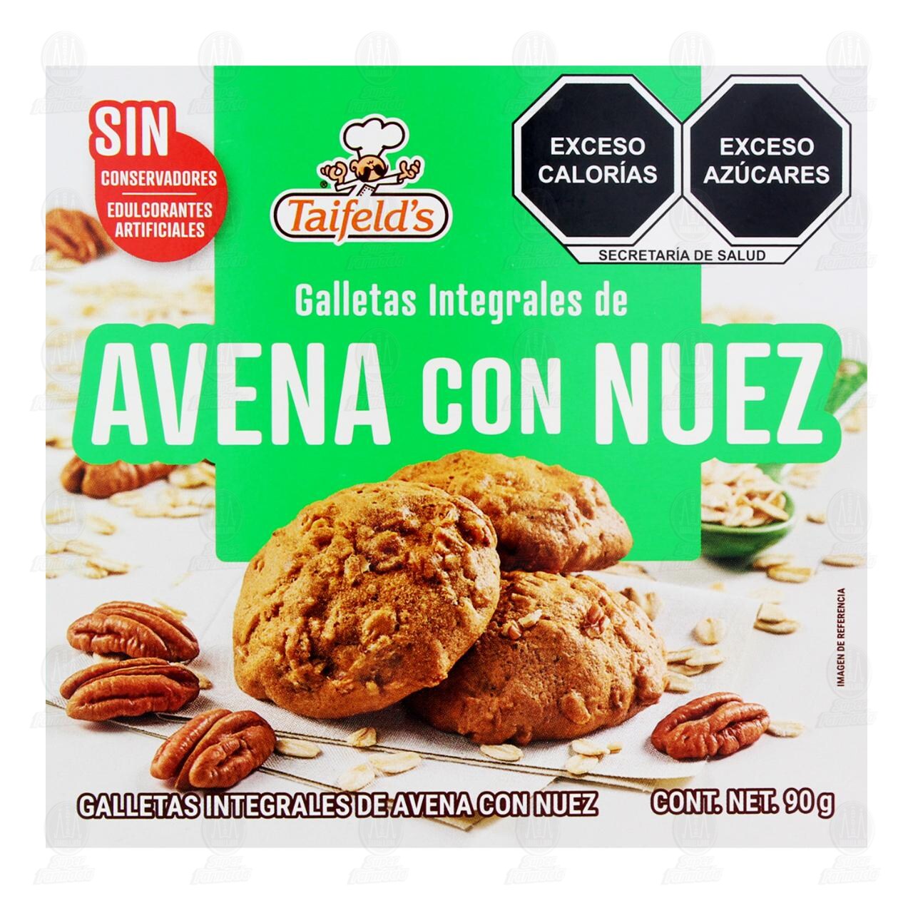 Galletas Integrales Taifeld's Avena con Nuez, 90 gr. image number 1