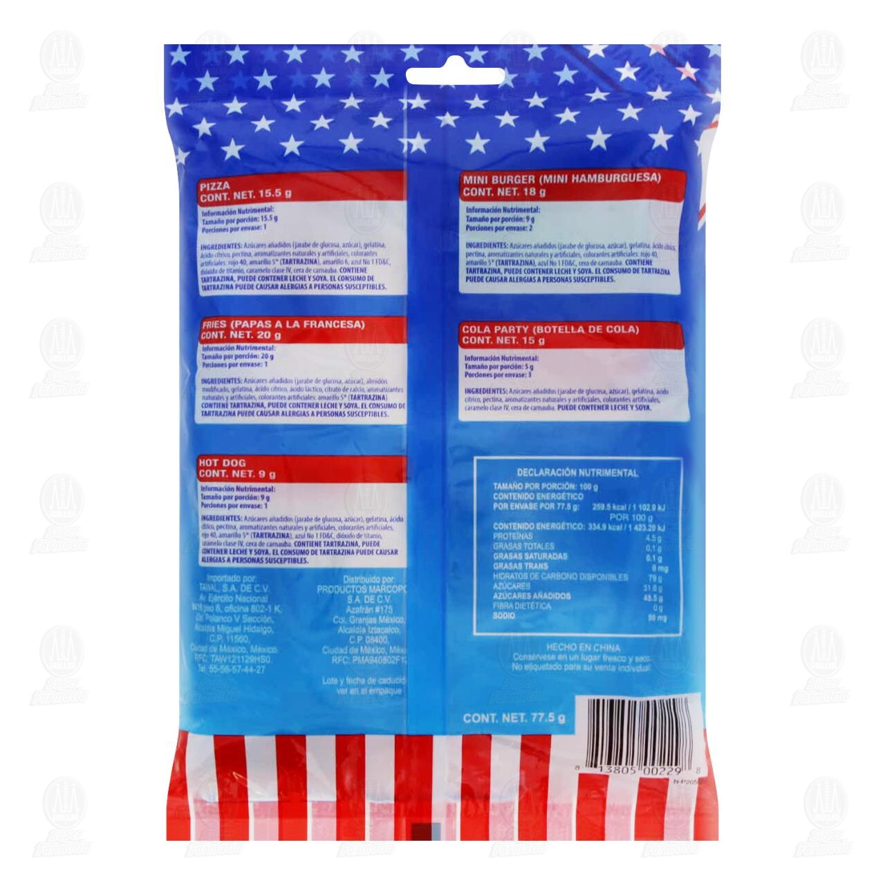 Gomitas eFrutti Lunch Bag, 77.5 gr. image number 1