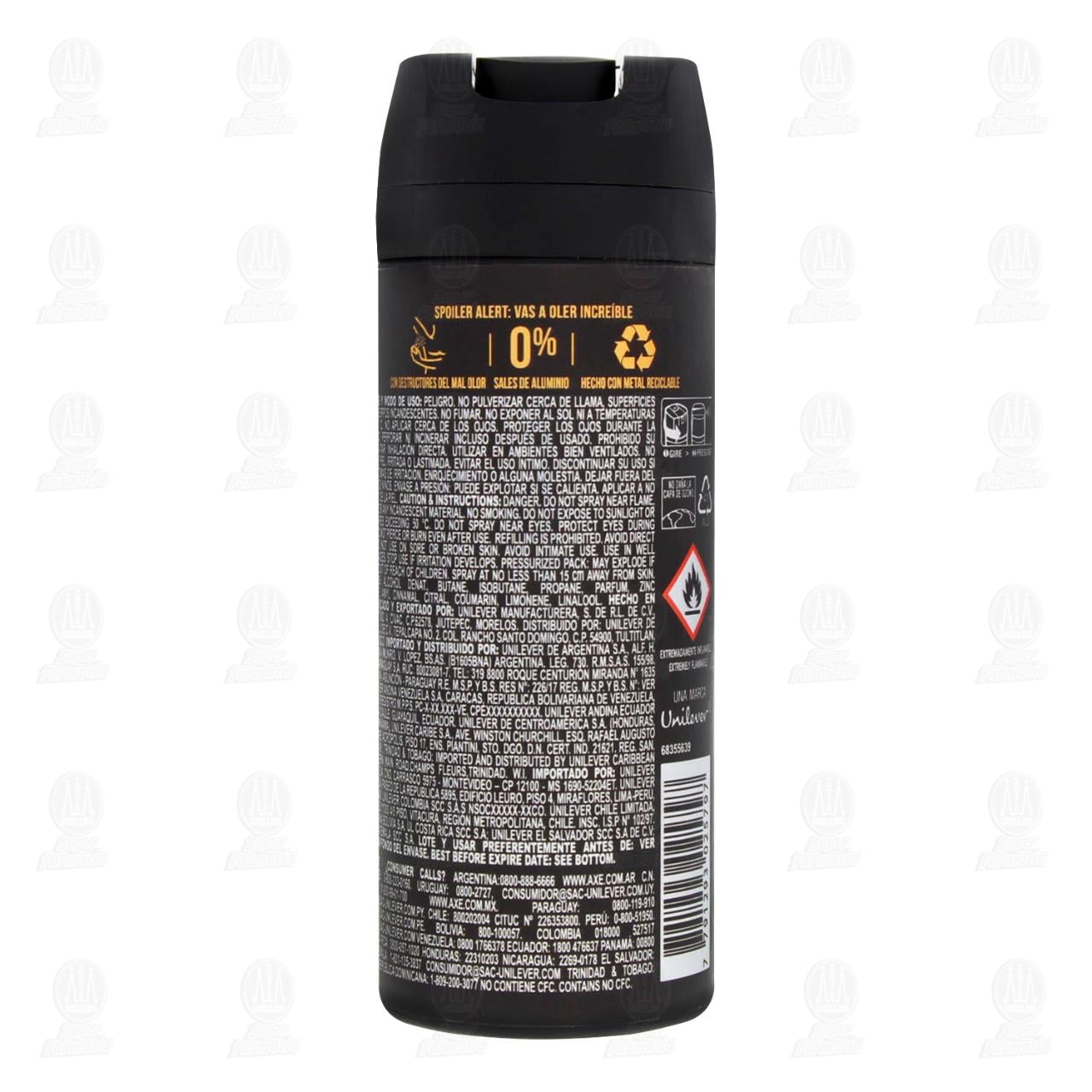 Desodorante Axe Dark Temptation 48H en Aerosol, 150 ml. image number 2