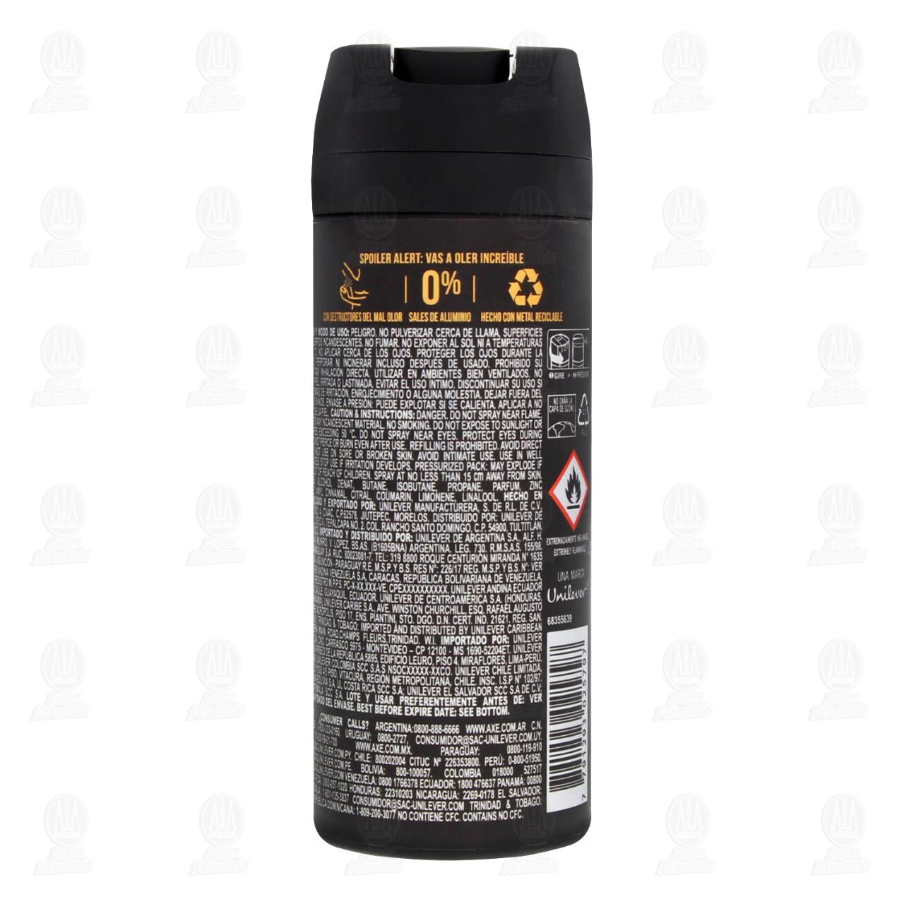Desodorante Axe Dark Temptation 48H en Aerosol, 150 ml. image number 2