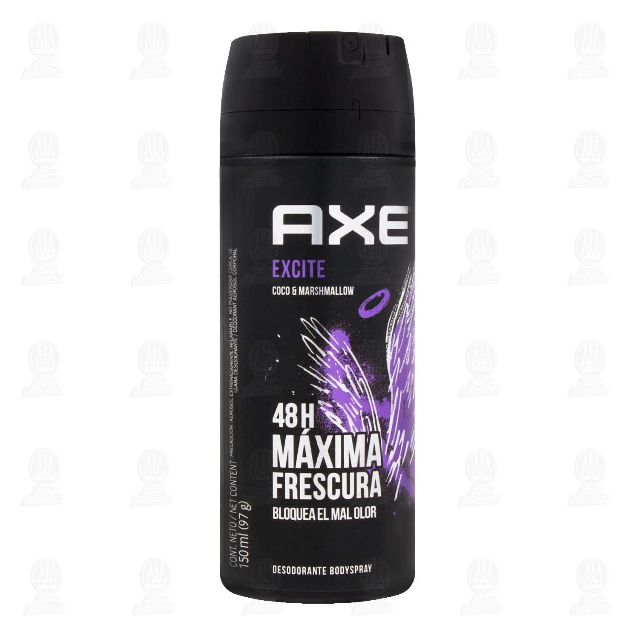 Desodorante Axe Excite 48H en Aerosol, 150 ml.