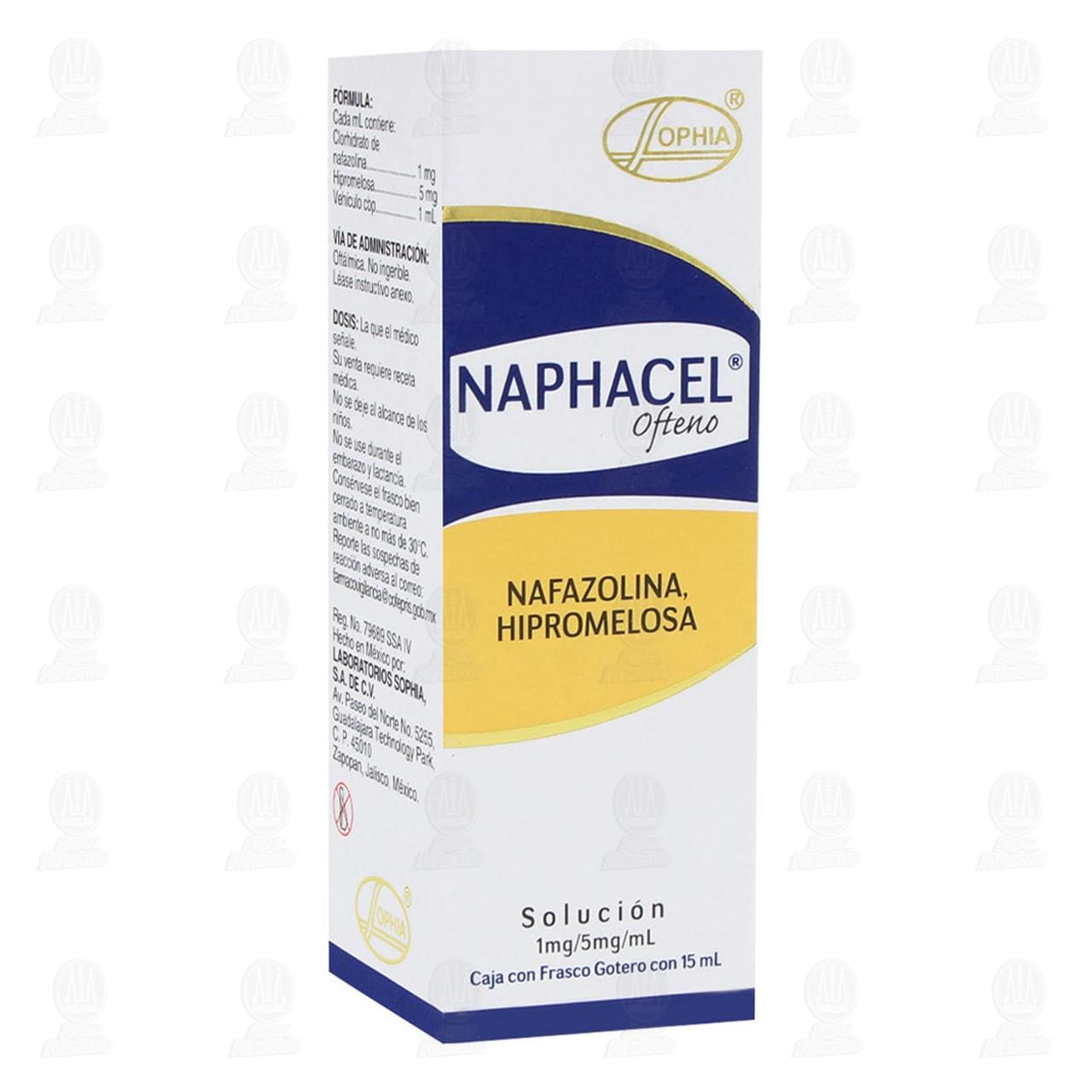 Naphacel Ofteno 1mg/5mg/ml Soluci&oacute;n Gotas, 15 ml. image number 0