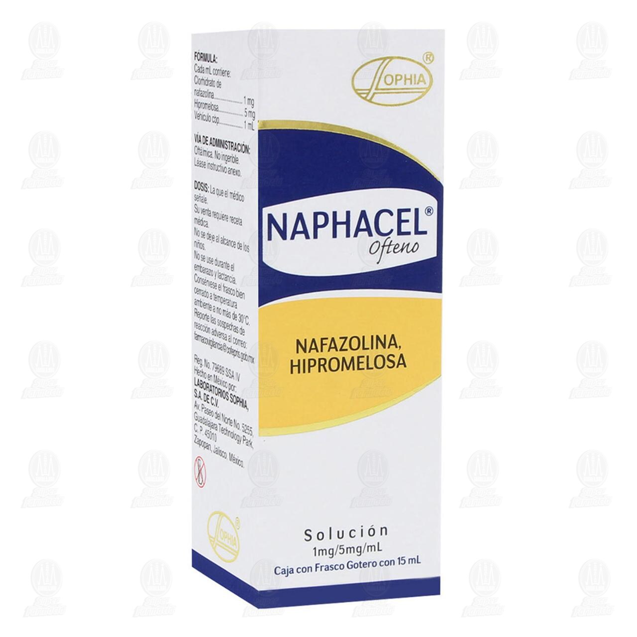 Naphacel Ofteno 1mg/5mg/ml Soluci&oacute;n Gotas, 15 ml. image number 0