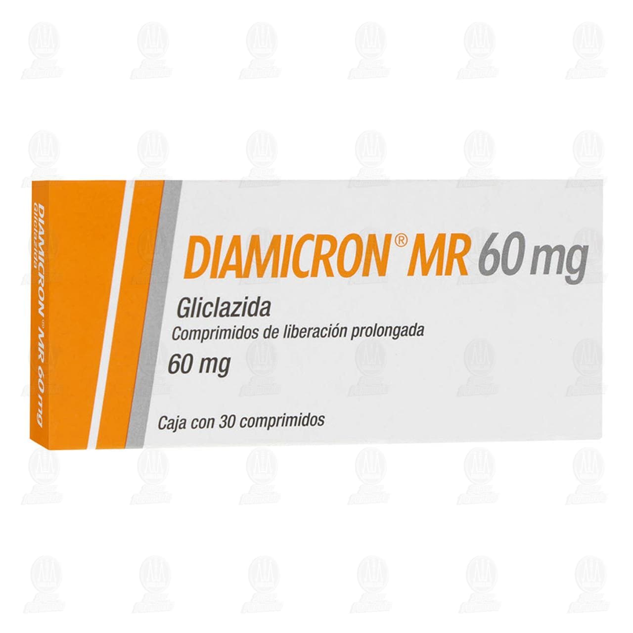 Diamicron MR 60 mg, 30 Comprimidos.