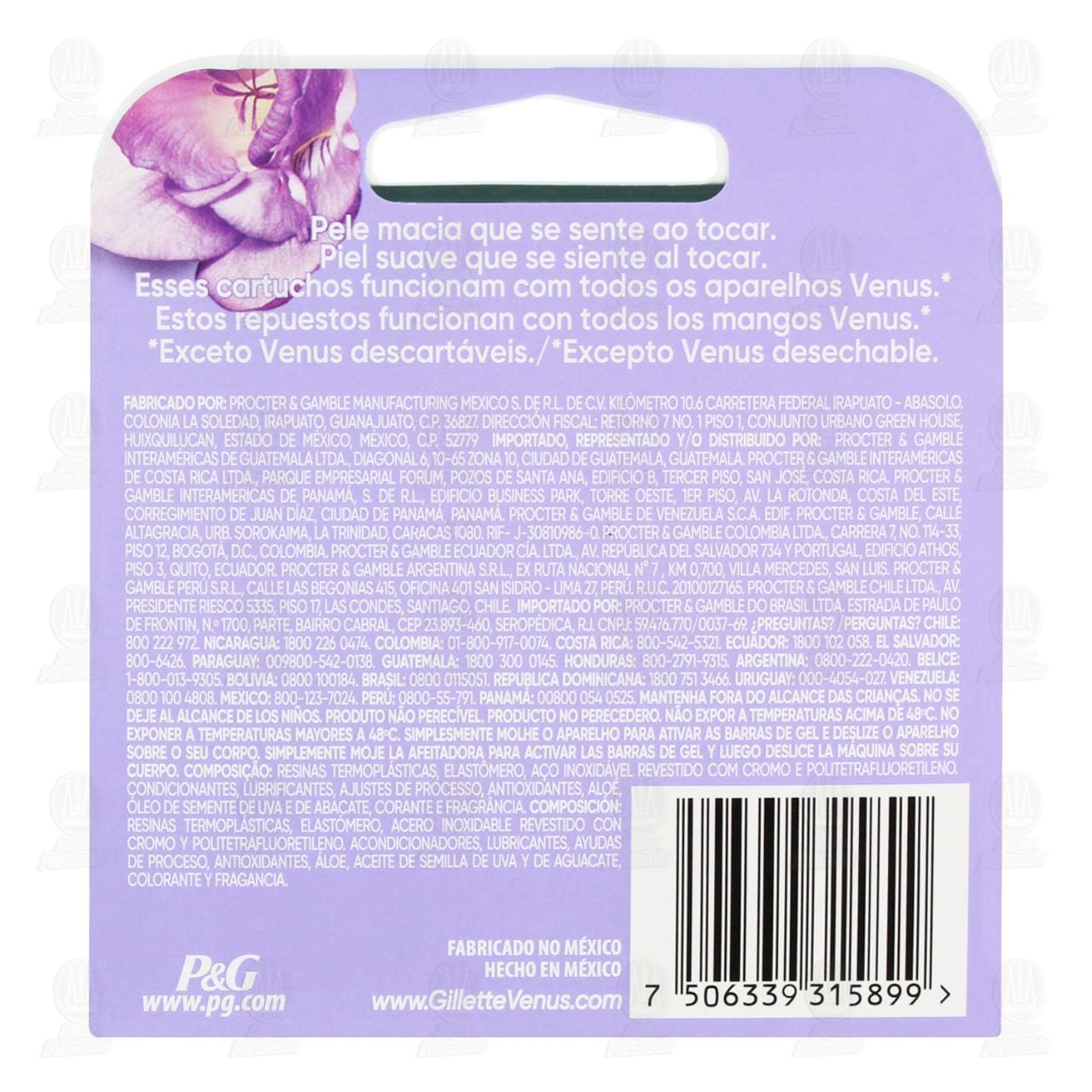 Cartuchos para Afeitar Gillette Venus Breeze, 2 pzas. image number 2