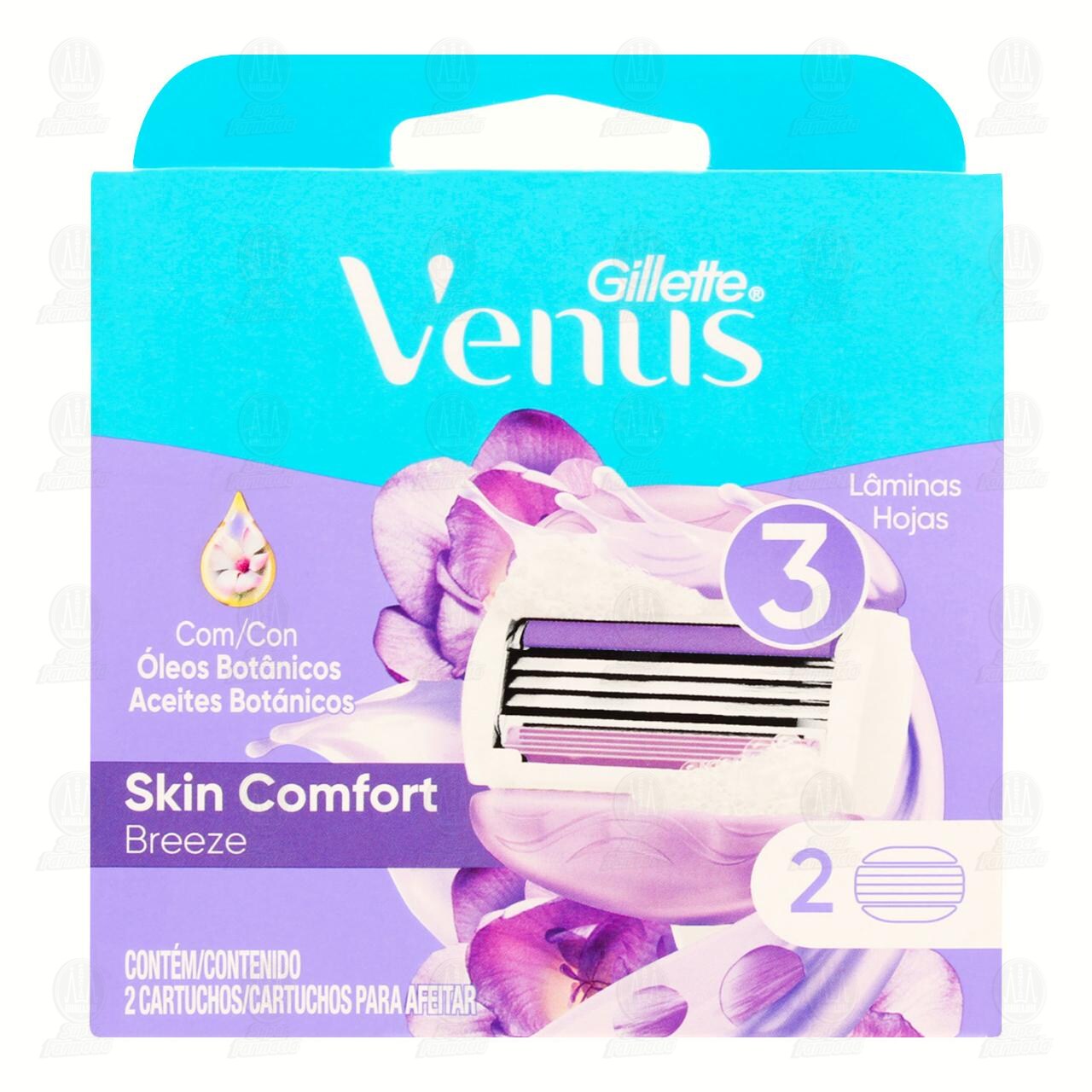 Cartuchos para Afeitar Gillette Venus Breeze, 2 pzas. image number 1