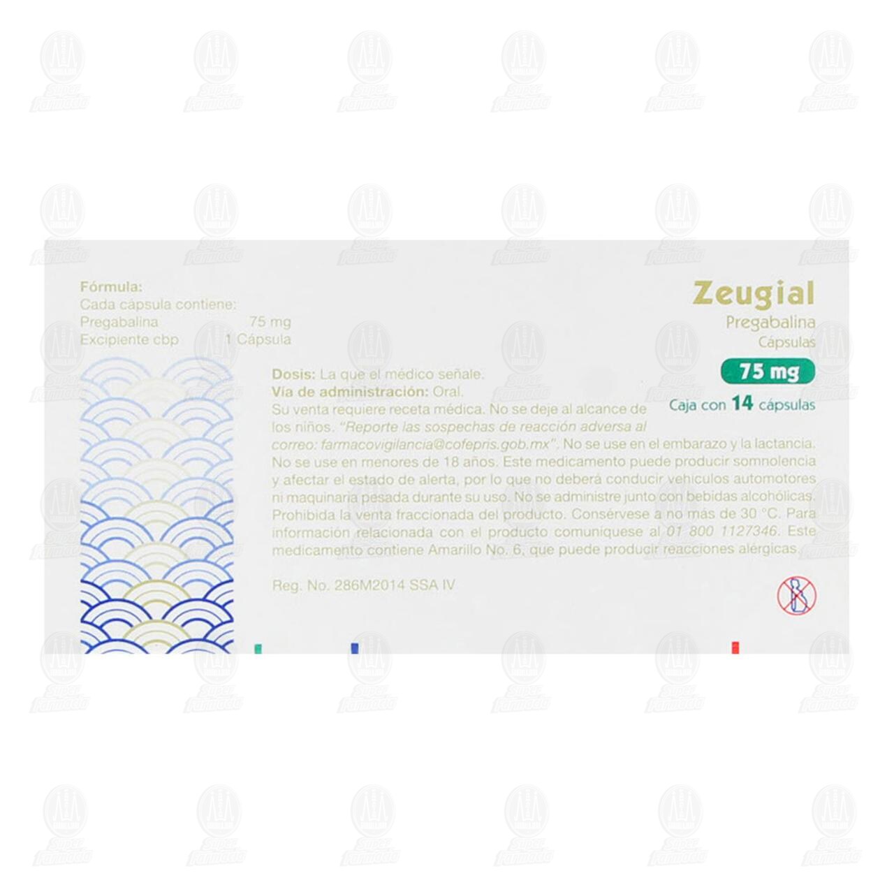 Zeugial 75 mg, 14 C&aacute;psulas. image number 2