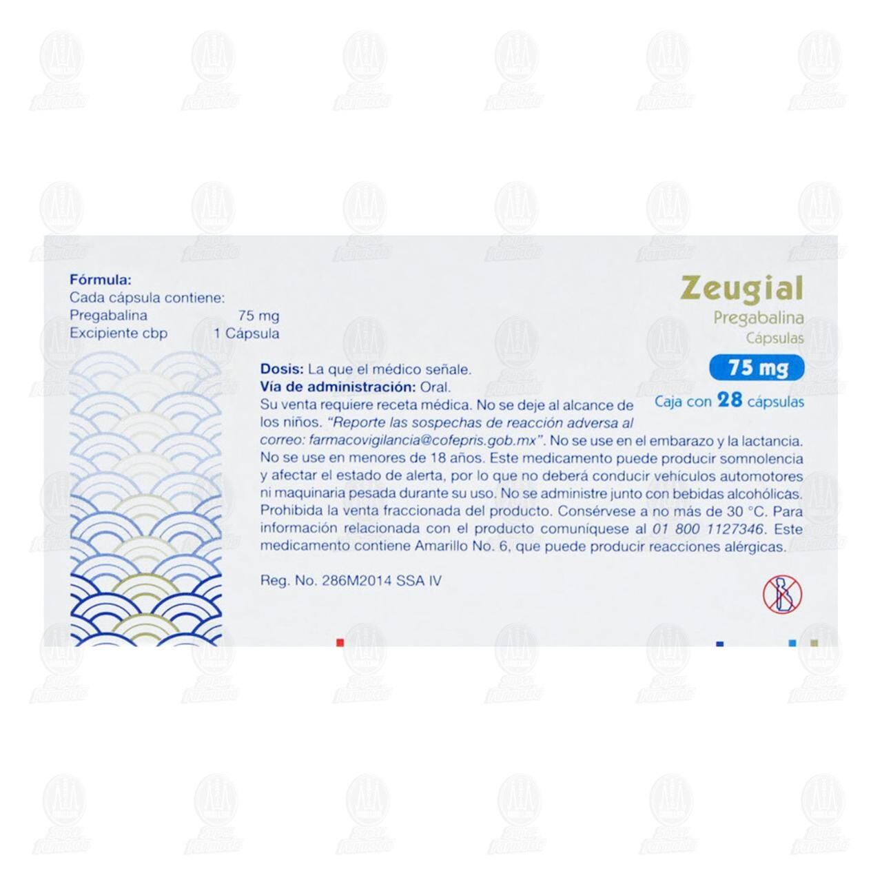 Zeugial 75 mg, 28 C&aacute;psulas. image number 2