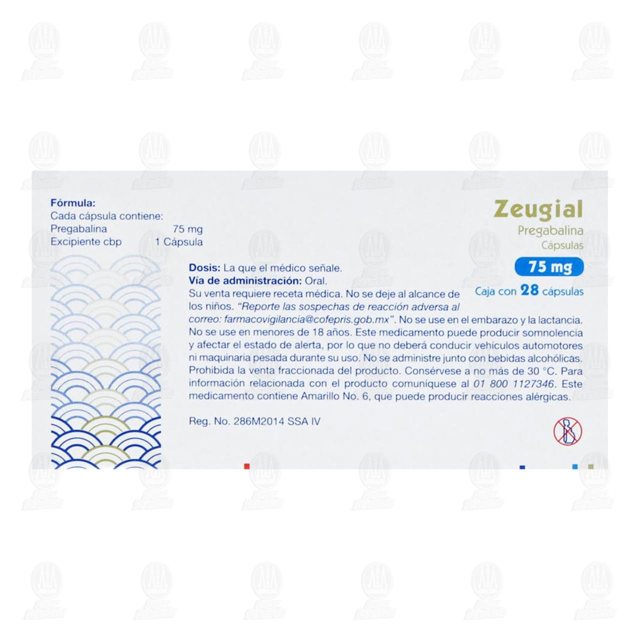 Zeugial 75 mg, 28 C&aacute;psulas. image number 2