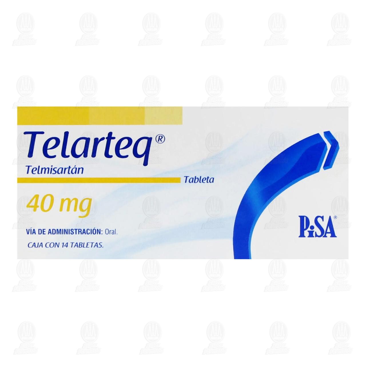 Telarteq 40 mg, 14 Tabletas. image number 1
