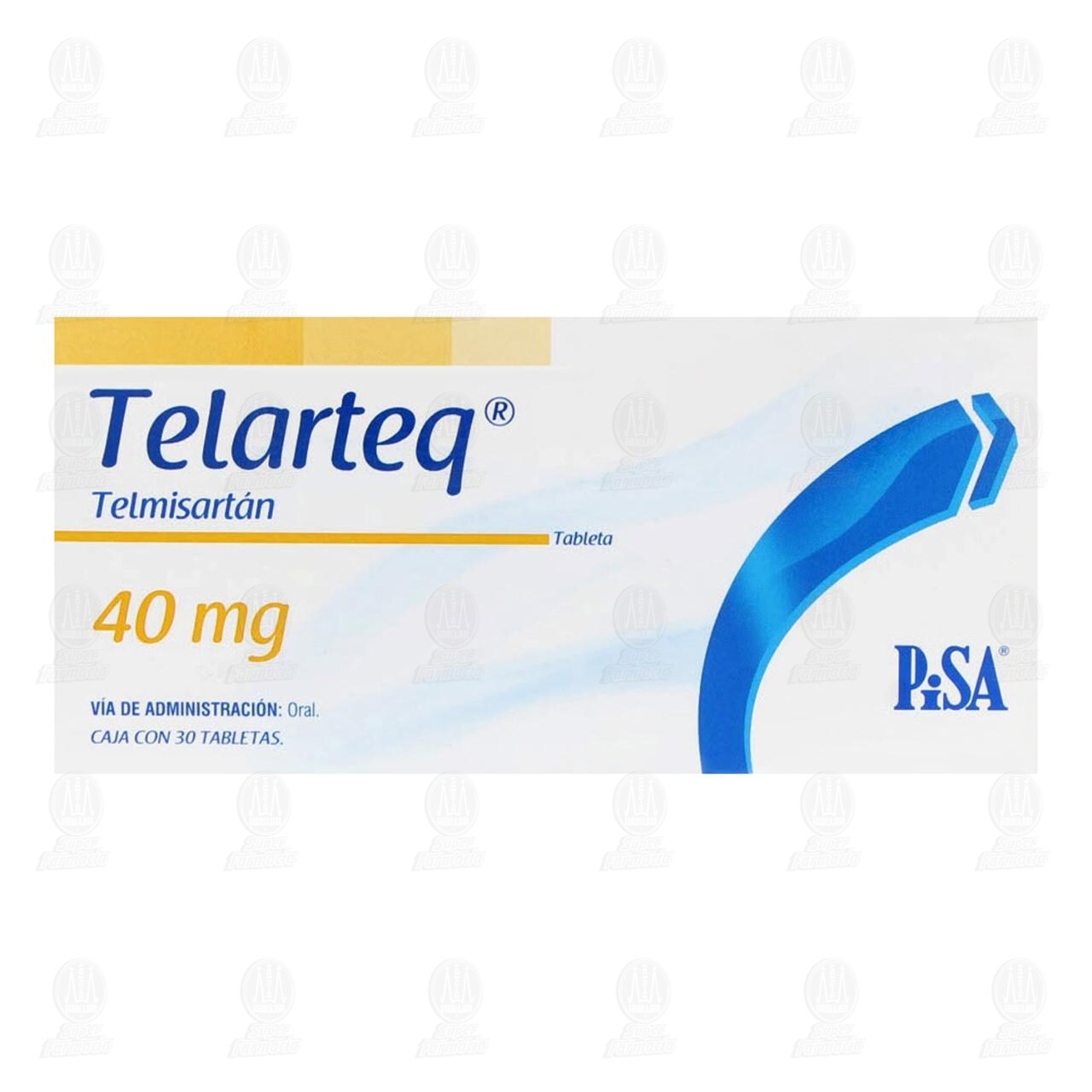 Telarteq 40 mg, 30 Tabletas. image number 1