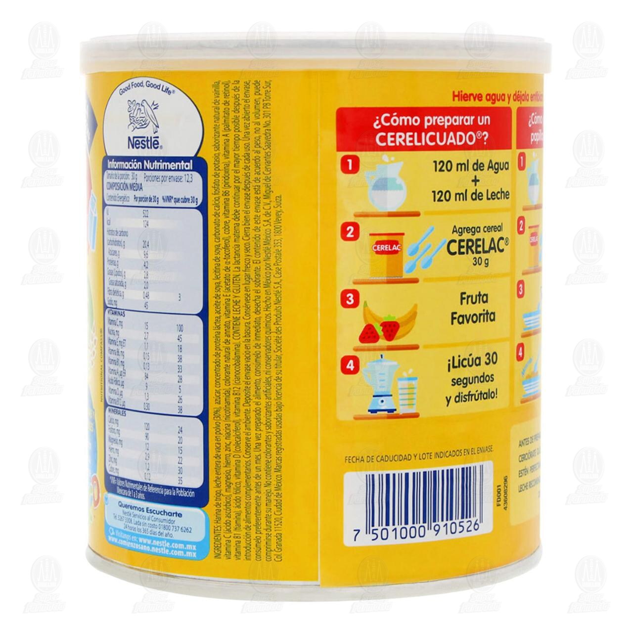 Cereal de Trigo Nestl&eacute; Cerelac para ni&ntilde;os a Partir de los 12 Meses, 370 gr. image number 2