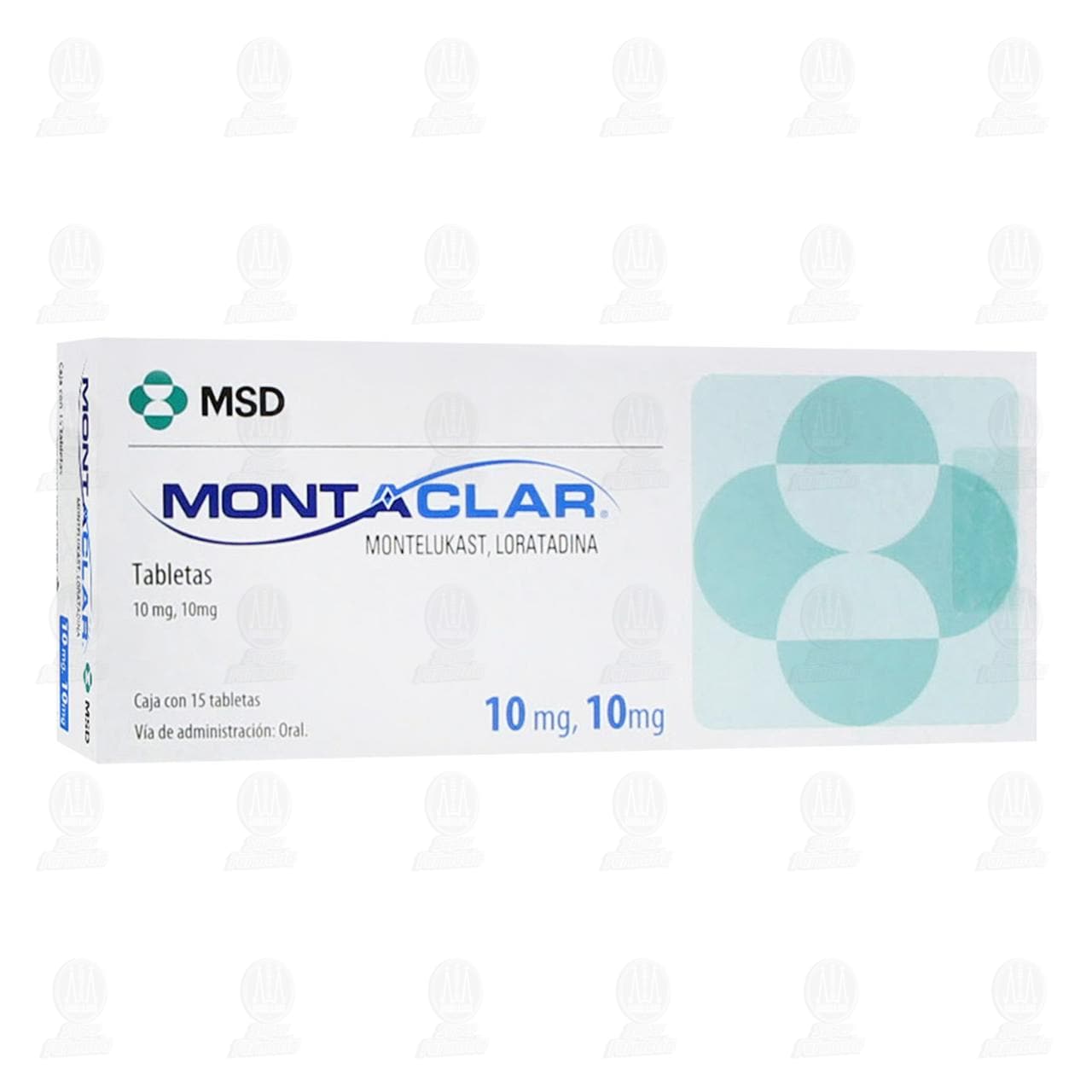 Imagen para Montaclar 10mg/10mg, 15 Tabletas.