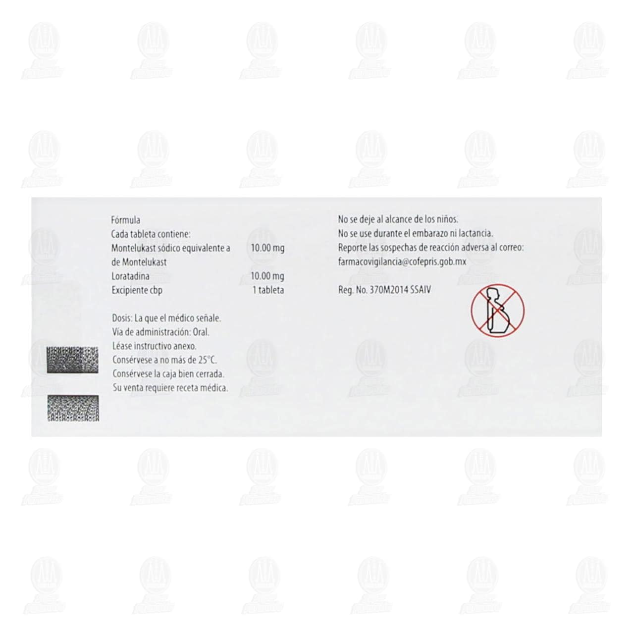 Montaclar 10mg/10mg, 15 Tabletas. image number 2