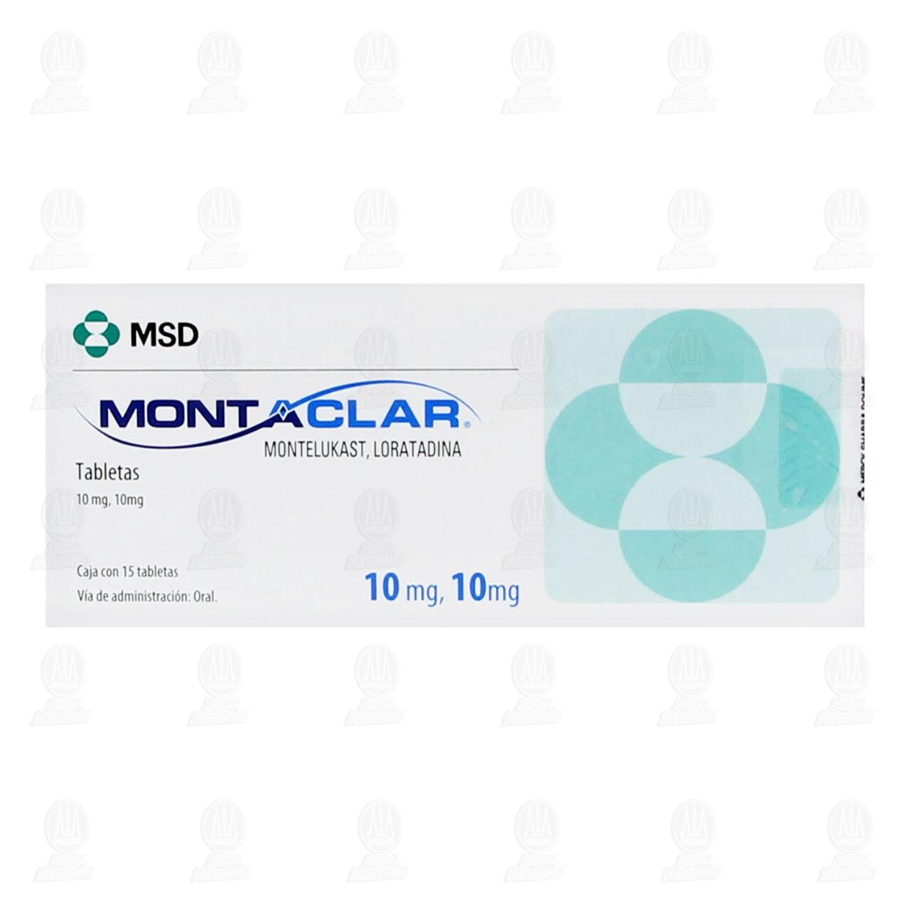 Montaclar 10mg/10mg, 15 Tabletas. image number 1