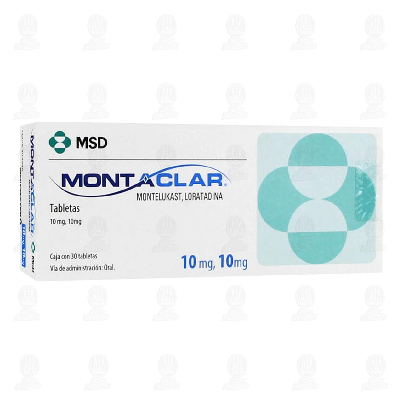Imagen para Montaclar 10mg/10mg, 30 Tabletas.
