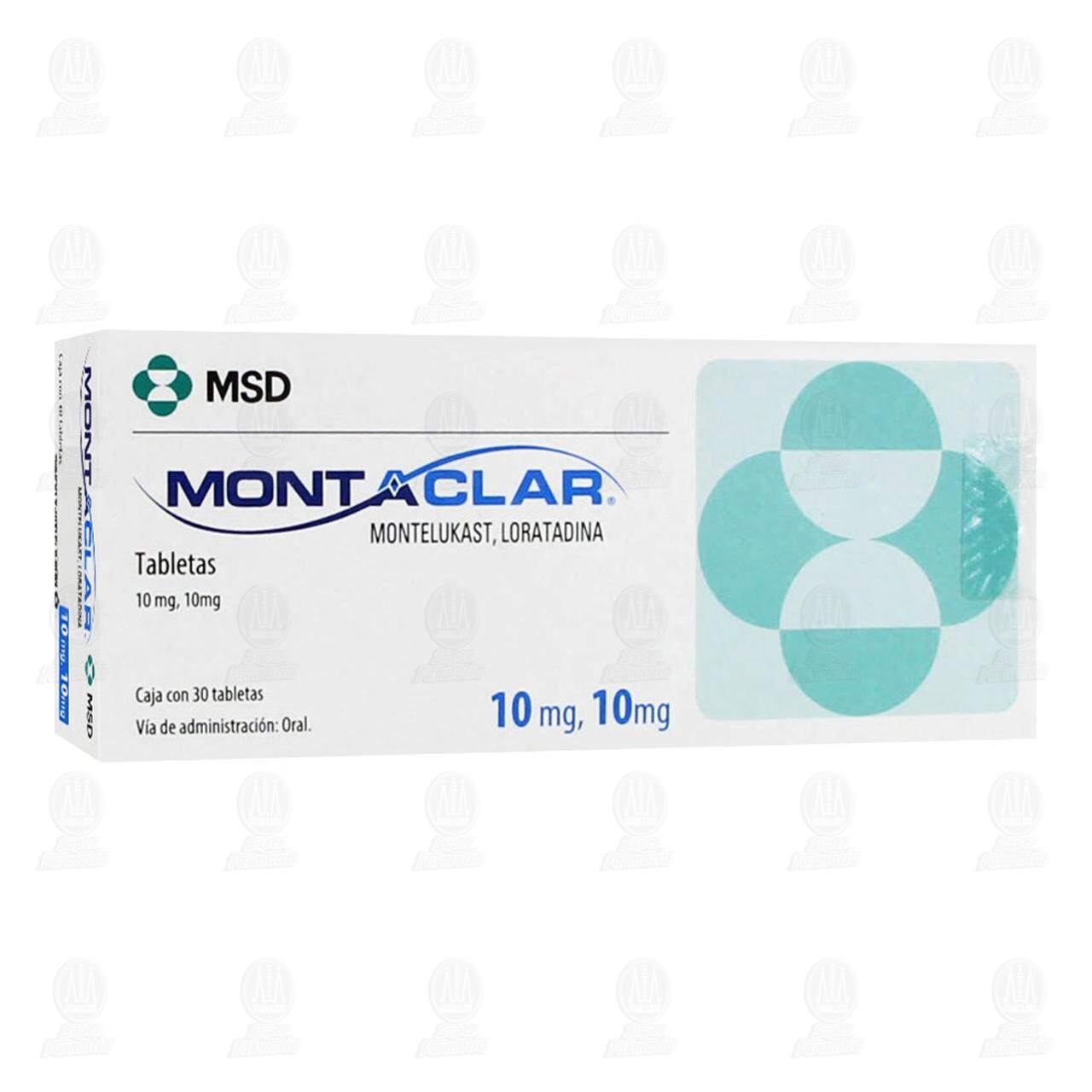 Montaclar 10mg/10mg, 30 Tabletas. image number 0