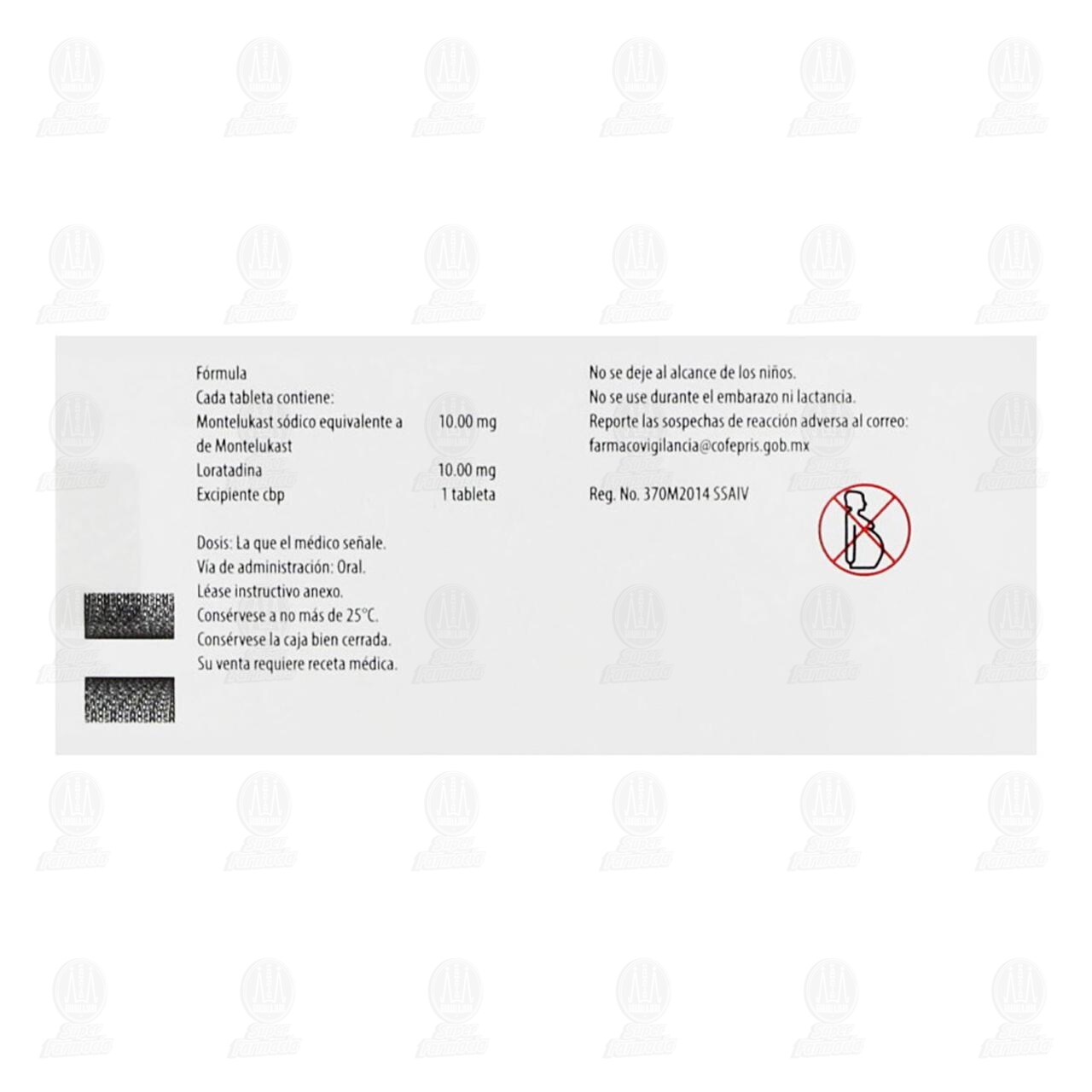 Montaclar 10mg/10mg, 30 Tabletas. image number 2