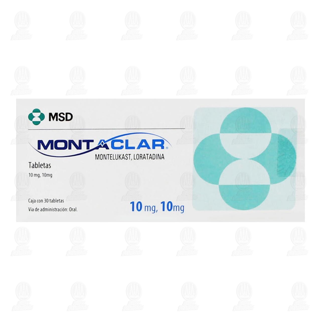 Montaclar 10mg/10mg, 30 Tabletas. image number 1
