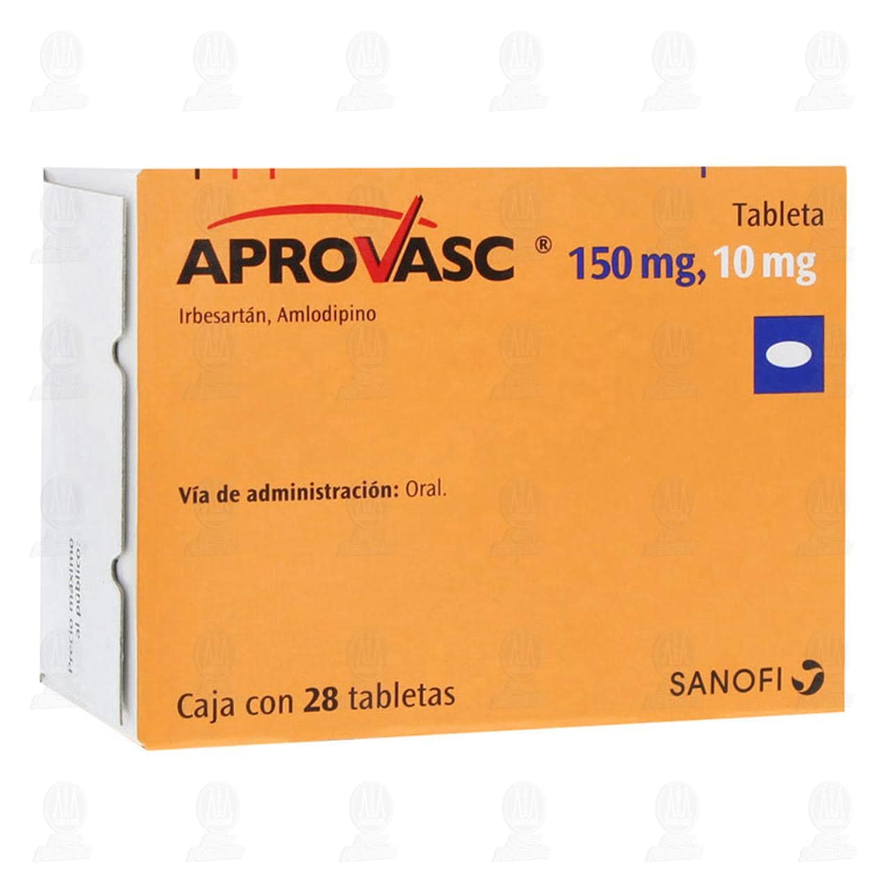 Imagen para Aprovasc 150mg/10mg Caja con 28 Tabletas