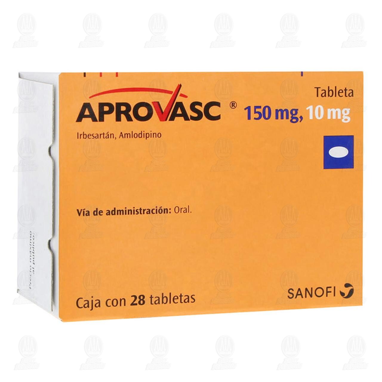 Aprovasc 150mg/10mg, 28 Tabletas.