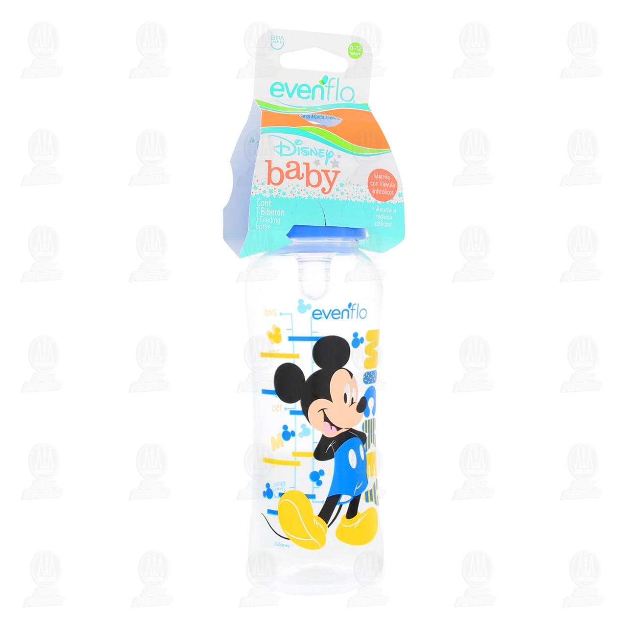 Imagen para Biberón Evenflo Disney Baby Mickey de Flujo Medio, 1 pz.