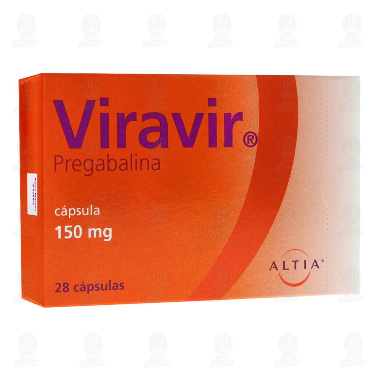 Viravir 150 mg, 28 C&aacute;psulas. image number 0