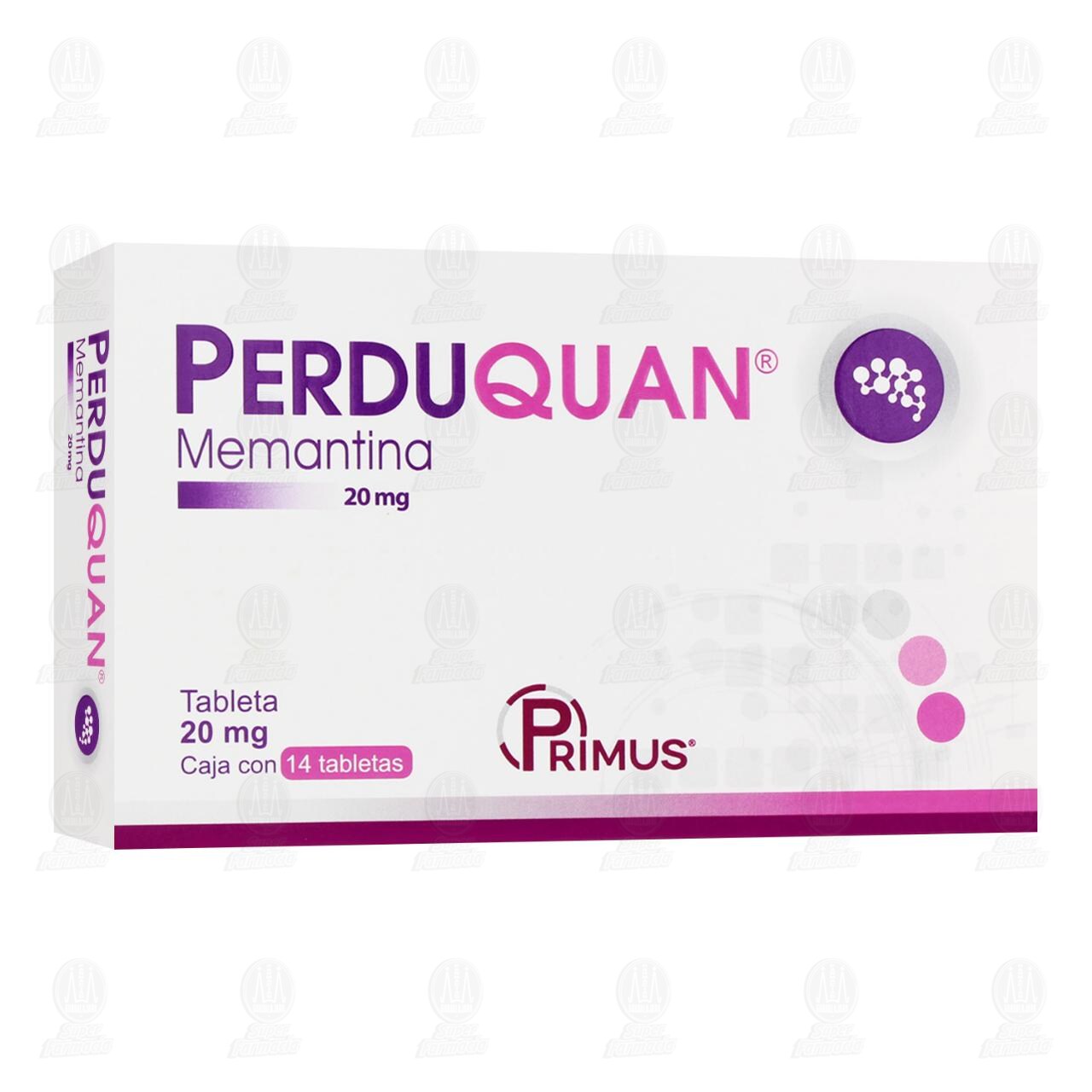Perduquan 20 mg, 14 Tabletas. image number 0
