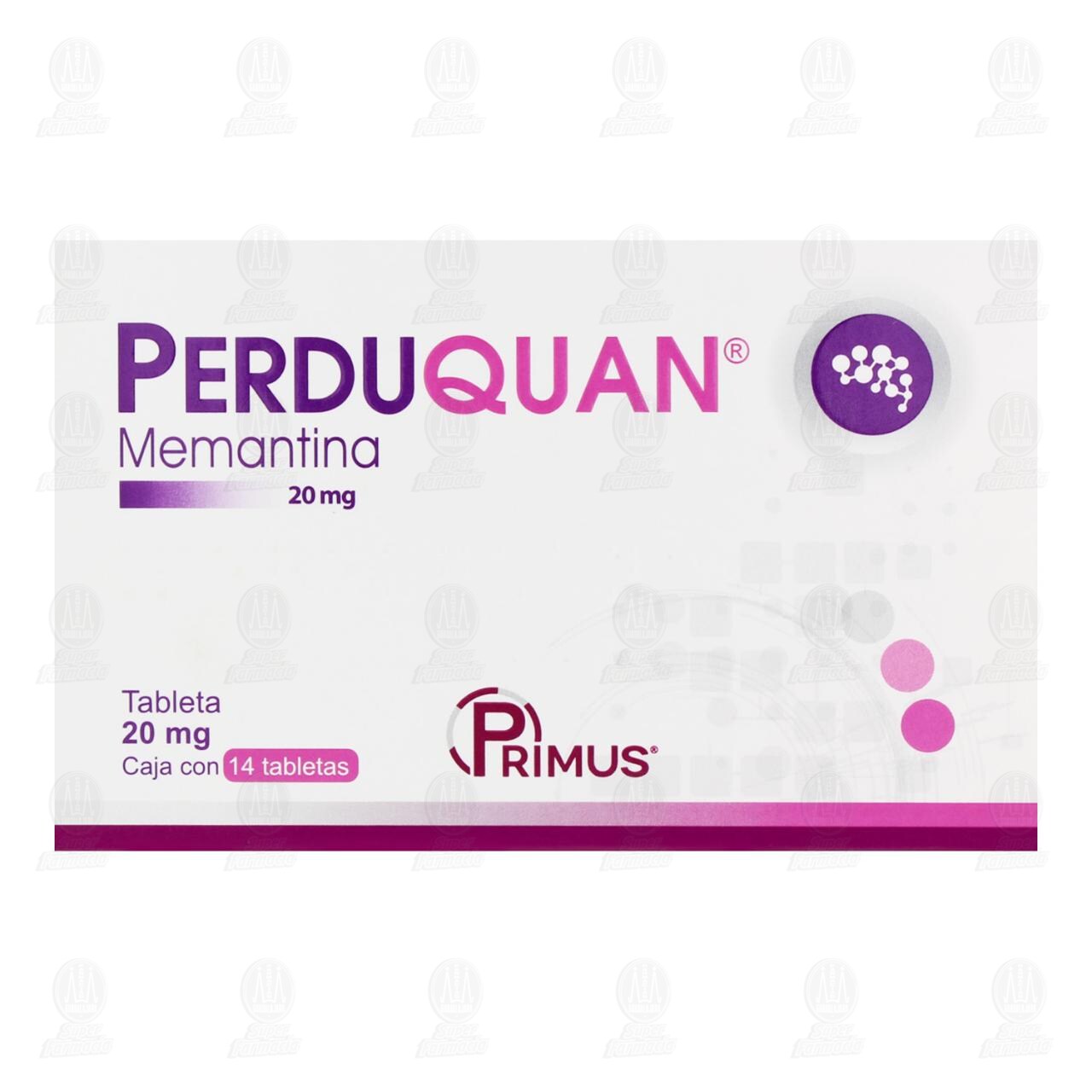 Perduquan 20 mg, 14 Tabletas. image number 1