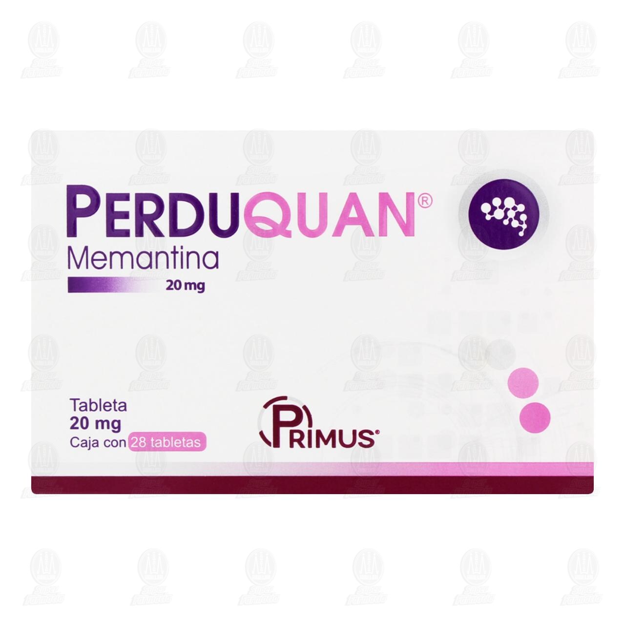 Perduquan 20 mg, 28 Tabletas. image number 1